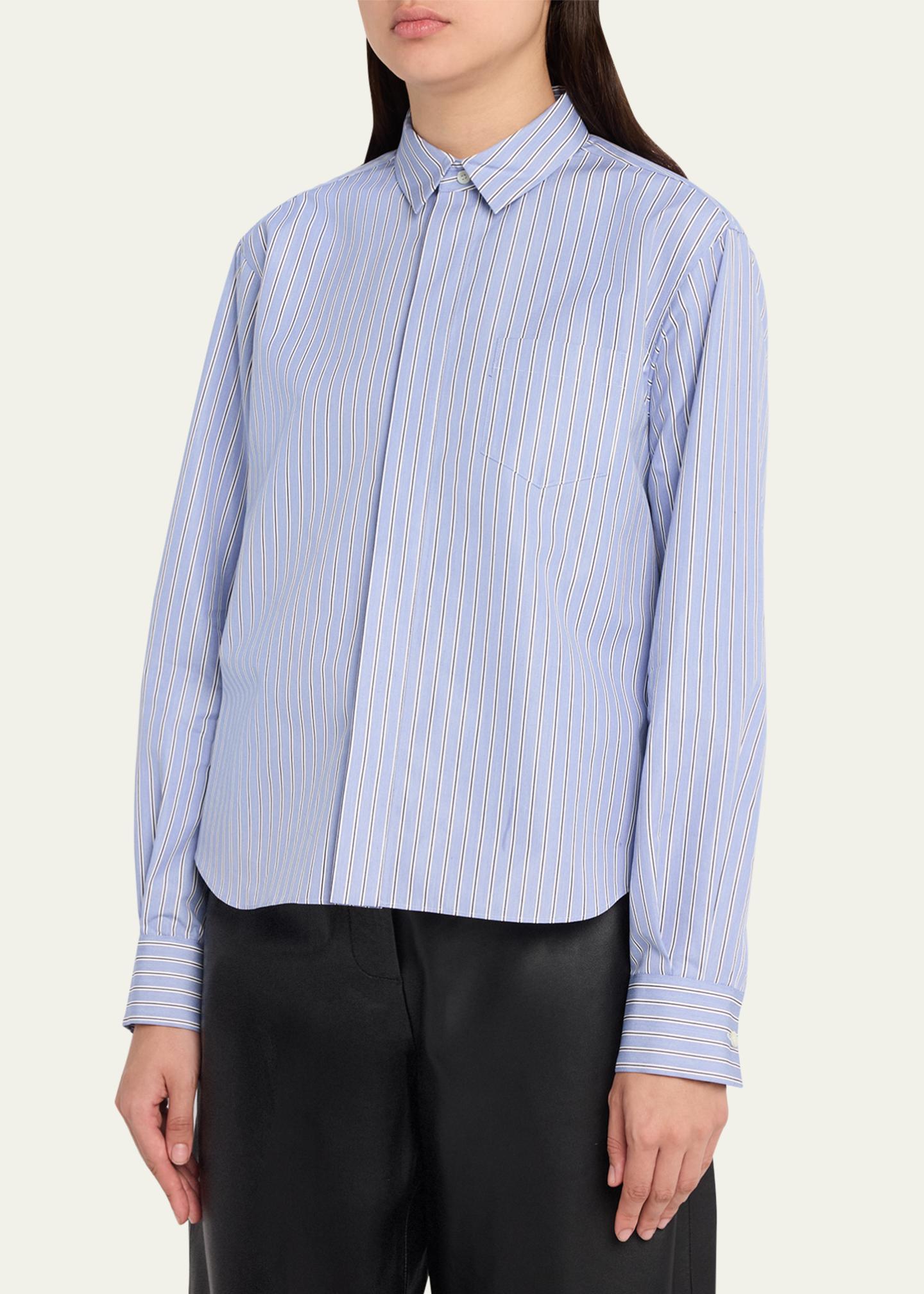sacai Cotton Poplin Shirt - Bergdorf Goodman