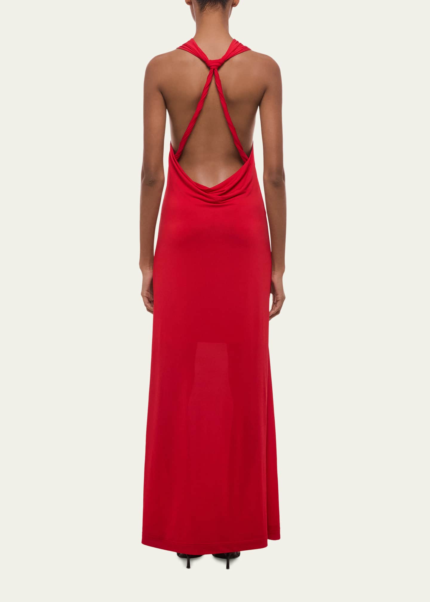 red helmut lang dress Helmut Lang Contour Mini Dress