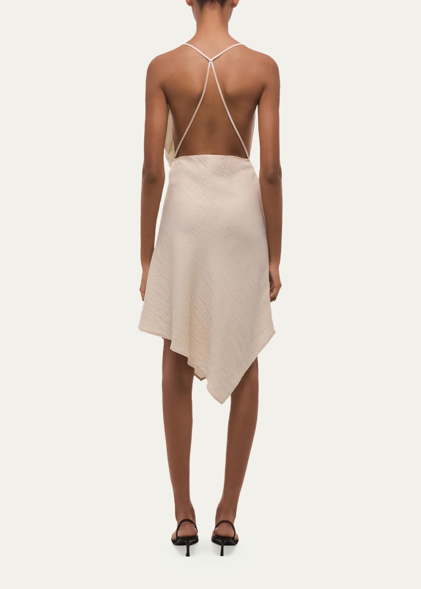 Helmut Lang Knot Slip Dress in Ivory