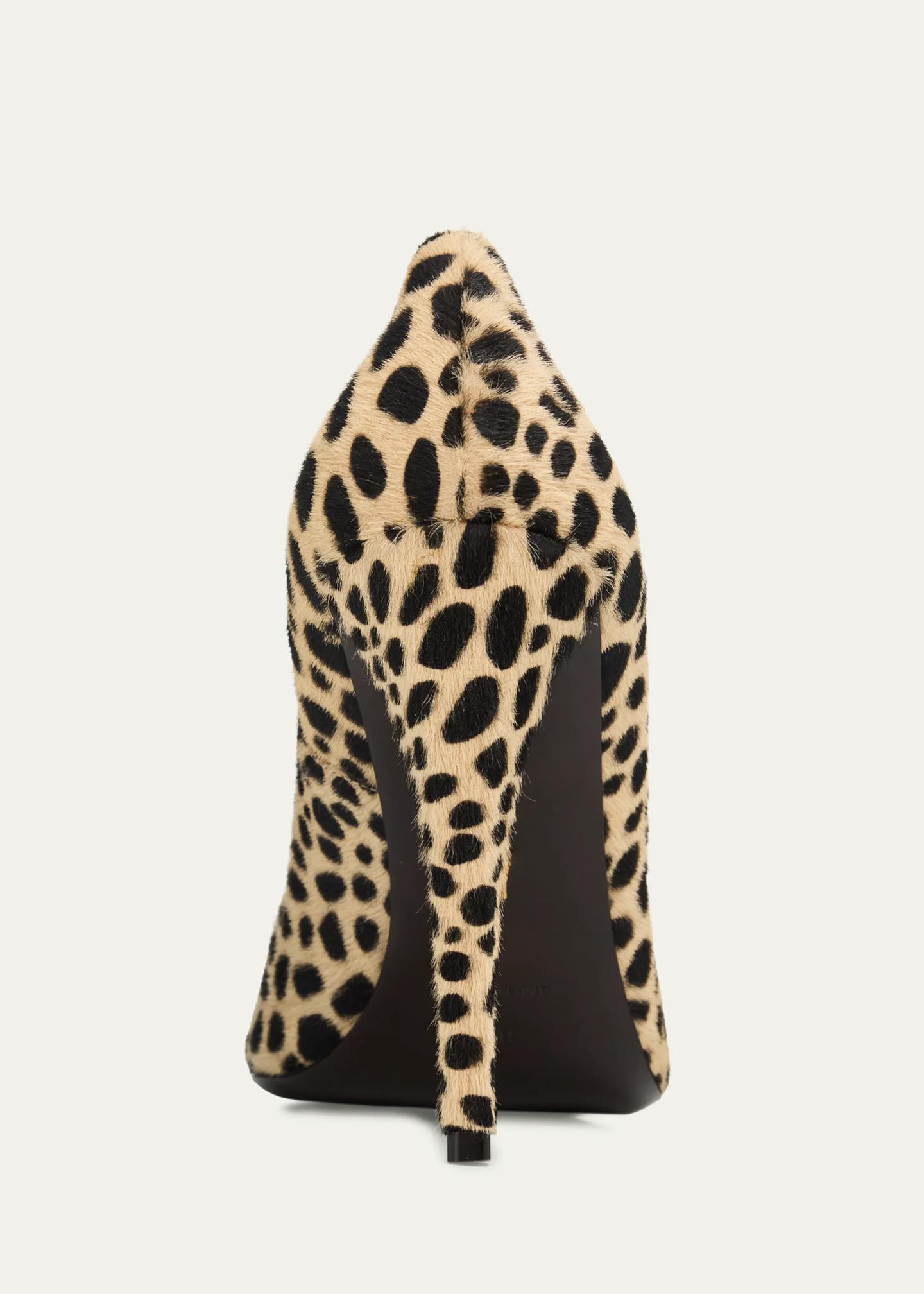 Giuseppe Zanotti 90mm Leopard Calf Hair Pumps - Bergdorf Goodman
