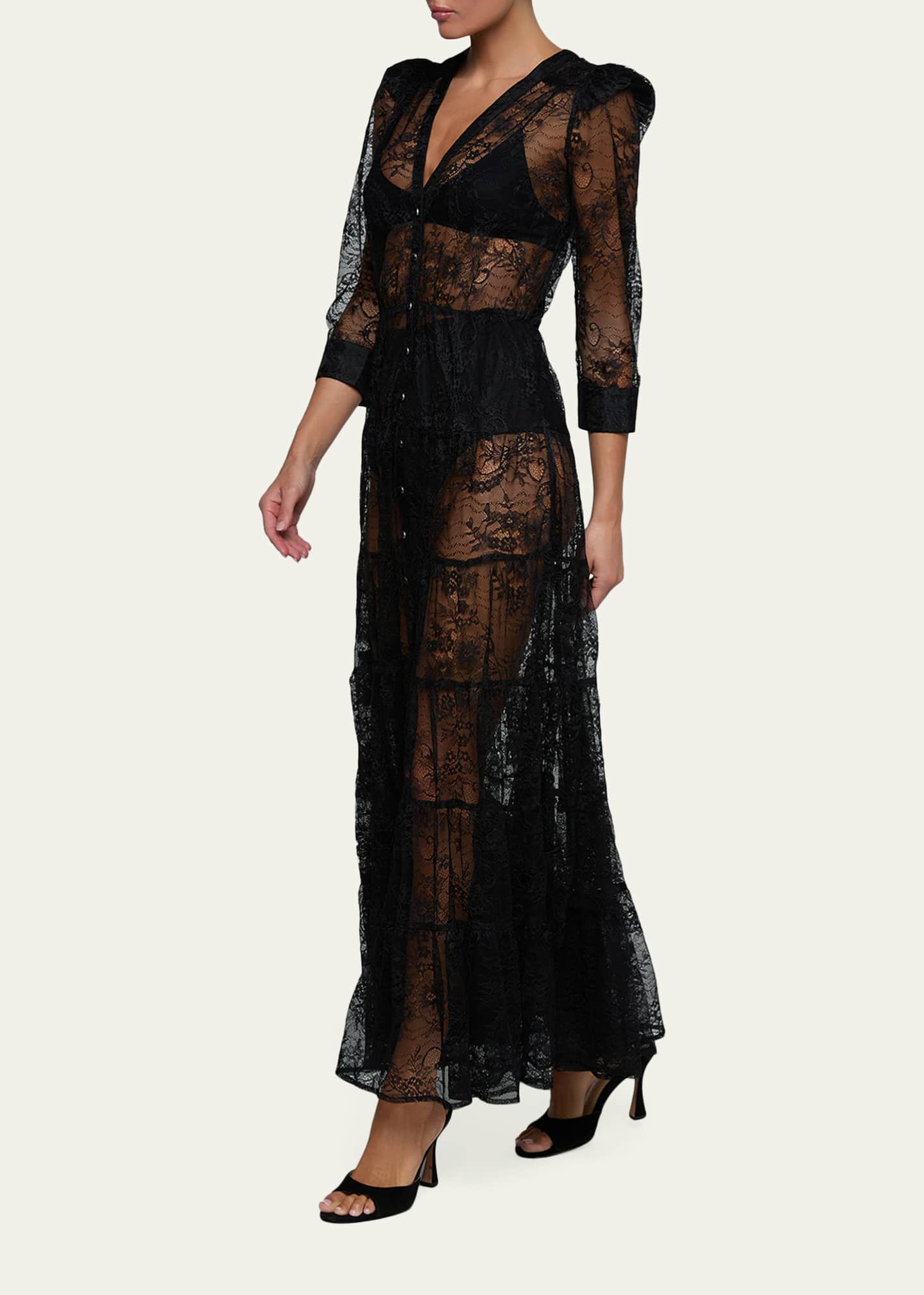 l'agence dress Catherine Tuxedo Midi it delivers glamorous sparkle with comfortable movement L'AGENCE Rosette Maxi Dress In