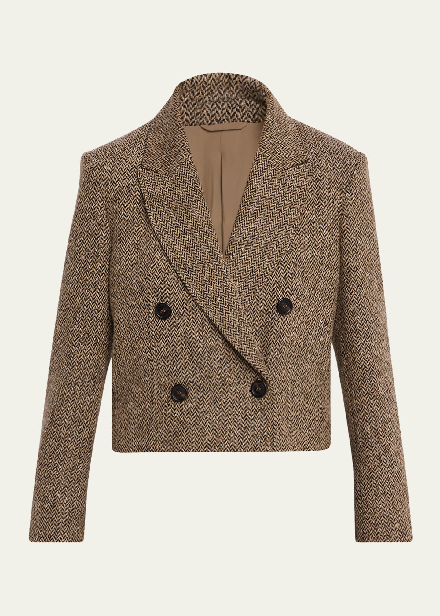 Brunello Cucinelli Sparkling Wool Herringbone Blazer - Bergdorf
