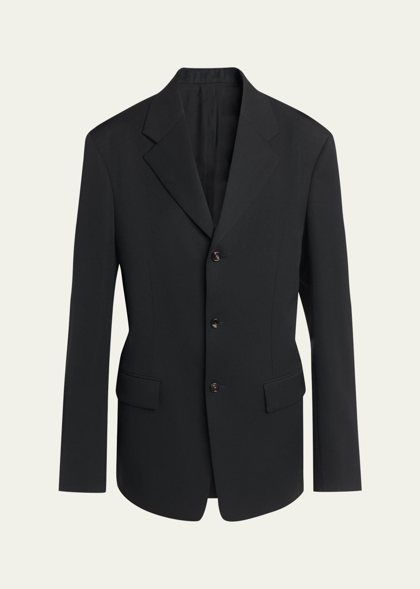 Bottega Veneta Oversized Single-Breasted Wool Blazer - Bergdorf