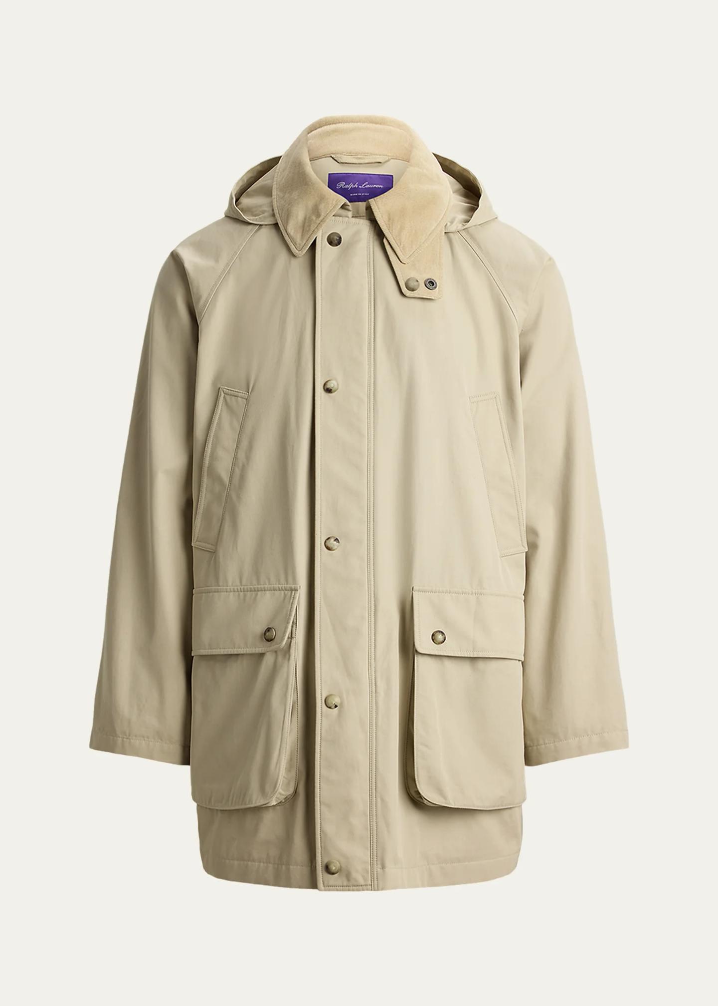 Ralph Lauren Purple Label Men's Ventile Twill Hooded Car Coat