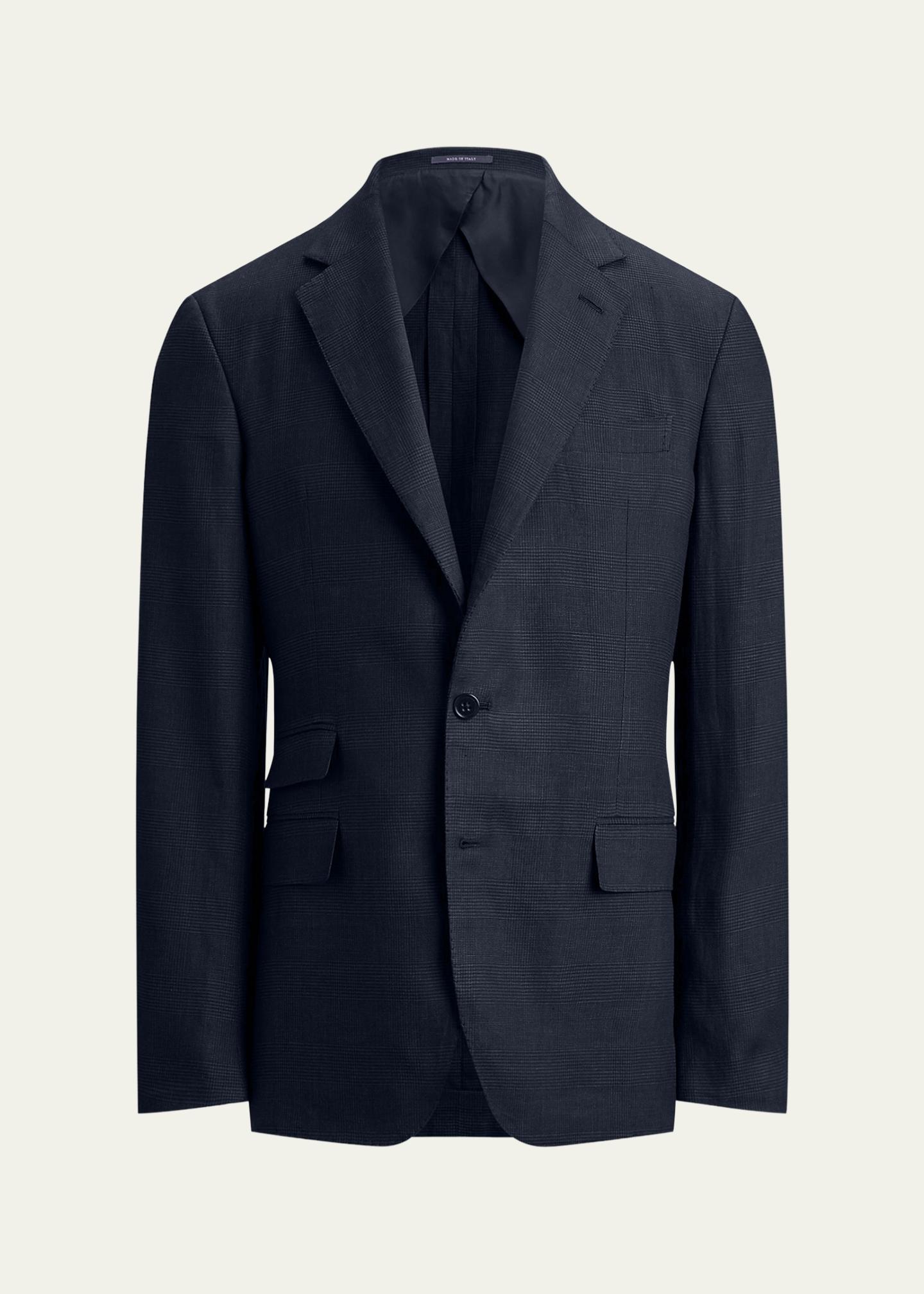 Ralph Lauren Purple Label Men's Cotton and Cashmere Glen Plaid
