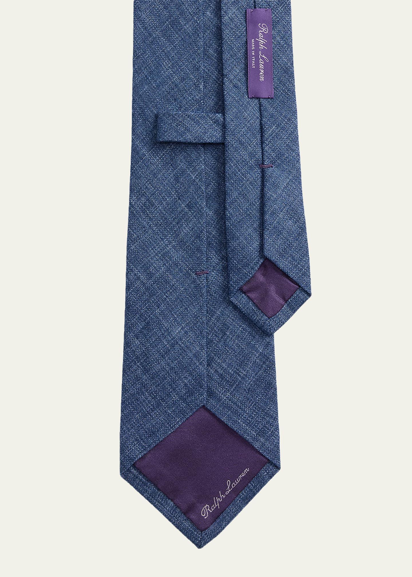 【タグ付】 RalphLauren PurpleLabel リネンJK Ralph Lauren Purple Label Men's Délavé Linen-Blend Tie - Bergdorf