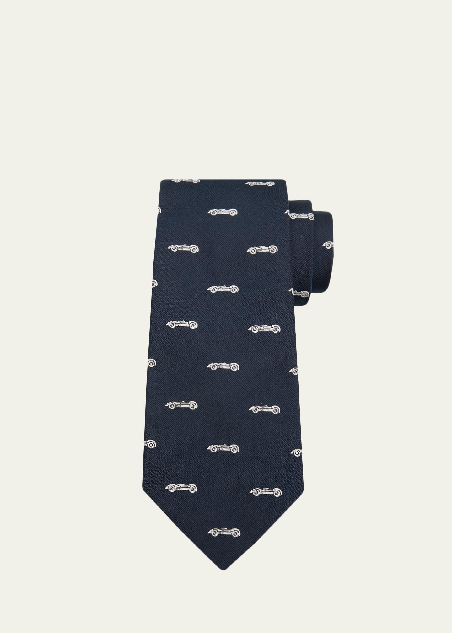 Ralph Lauren Purple Label Men's Silk Racecar Tie - Bergdorf Goodman