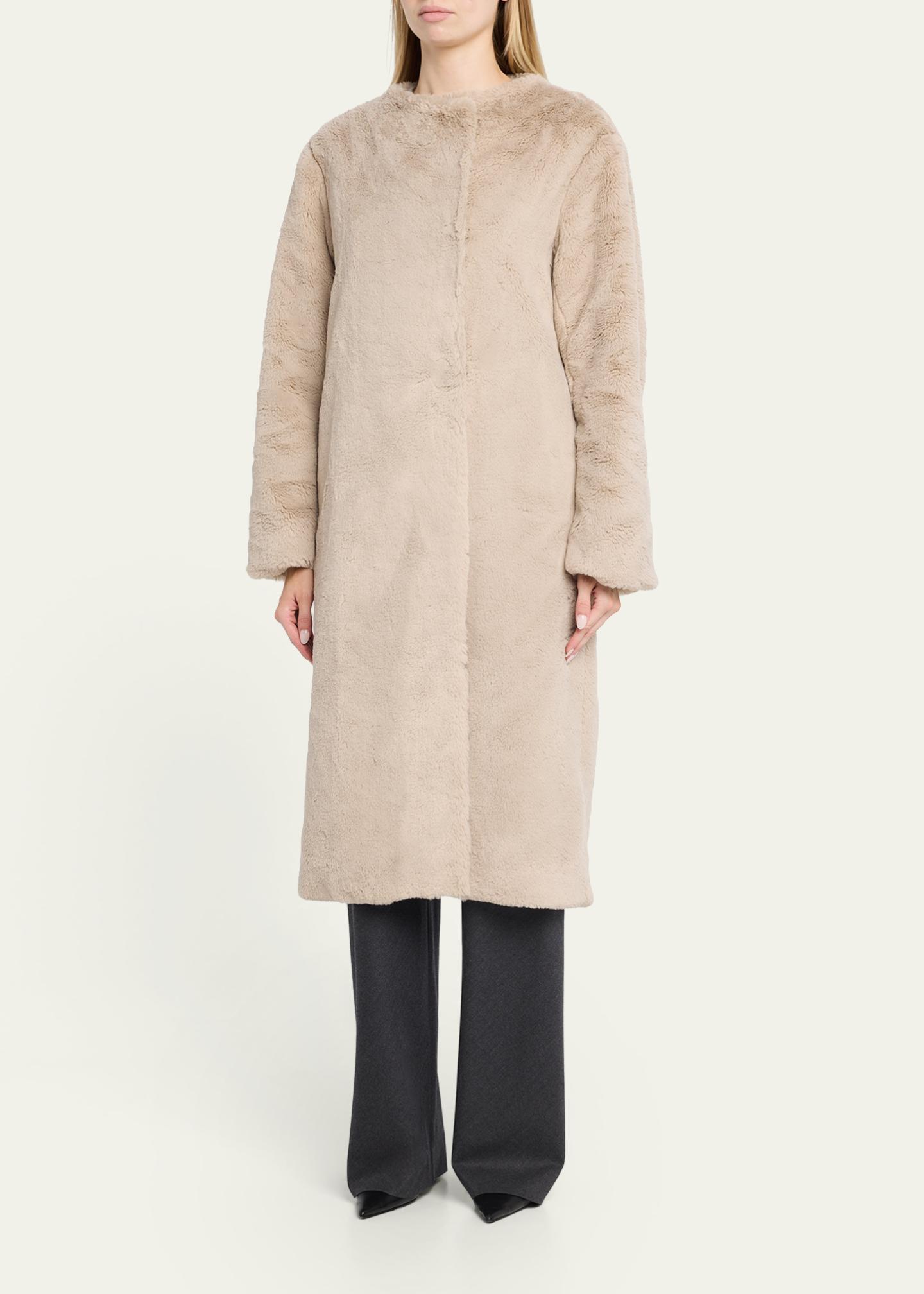 MARIA MCMANUS Faux Fur Long Car Coat - Bergdorf Goodman