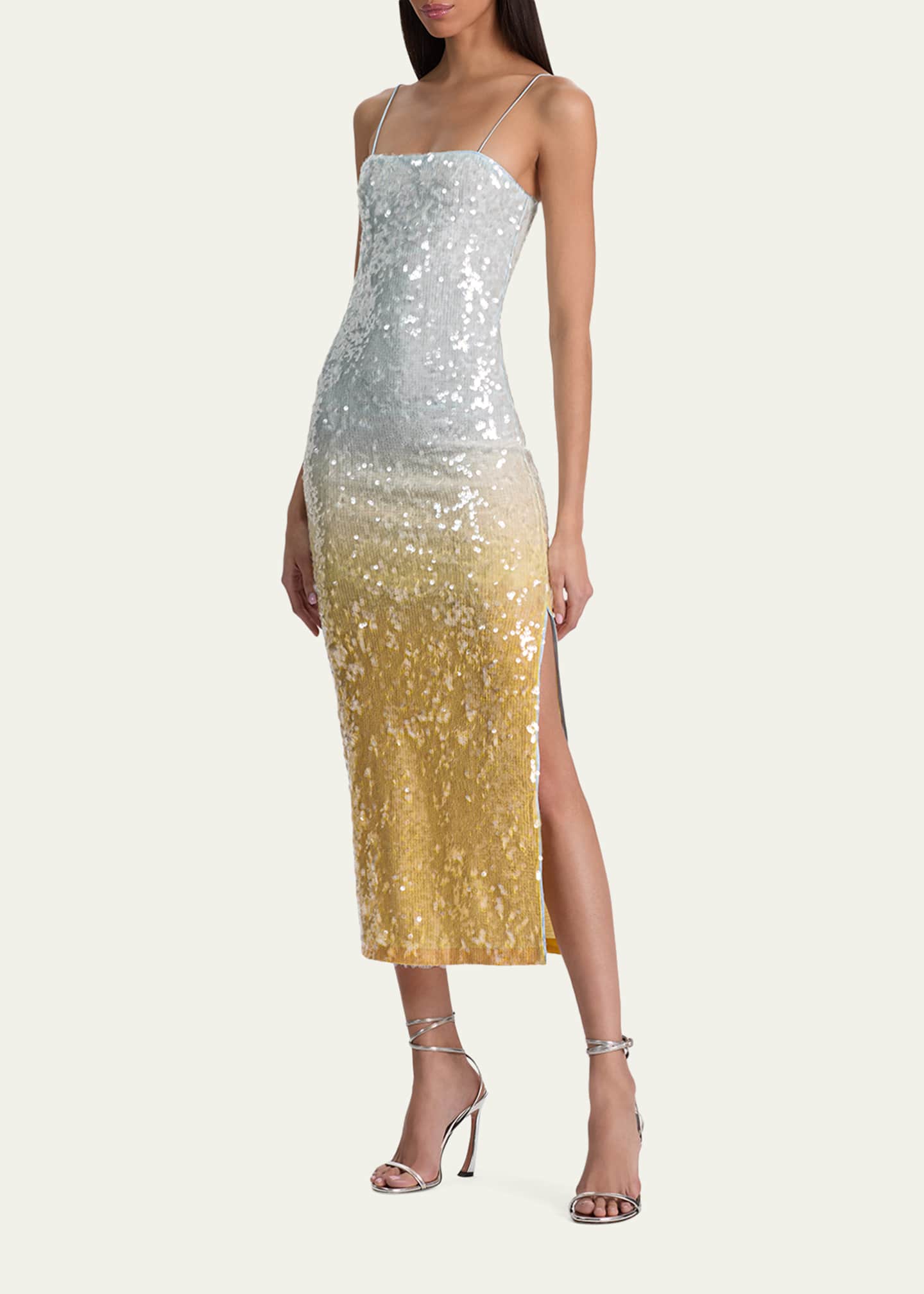 alice and olivia fifi embellished maxi dress Alice + Olivia Fifi Sequin Midi Dress, Size 6