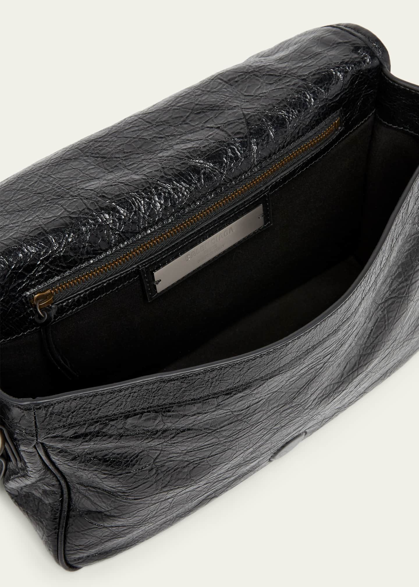 Balenciaga Men's Le City Flap Messenger Bag in Arena Lambskin