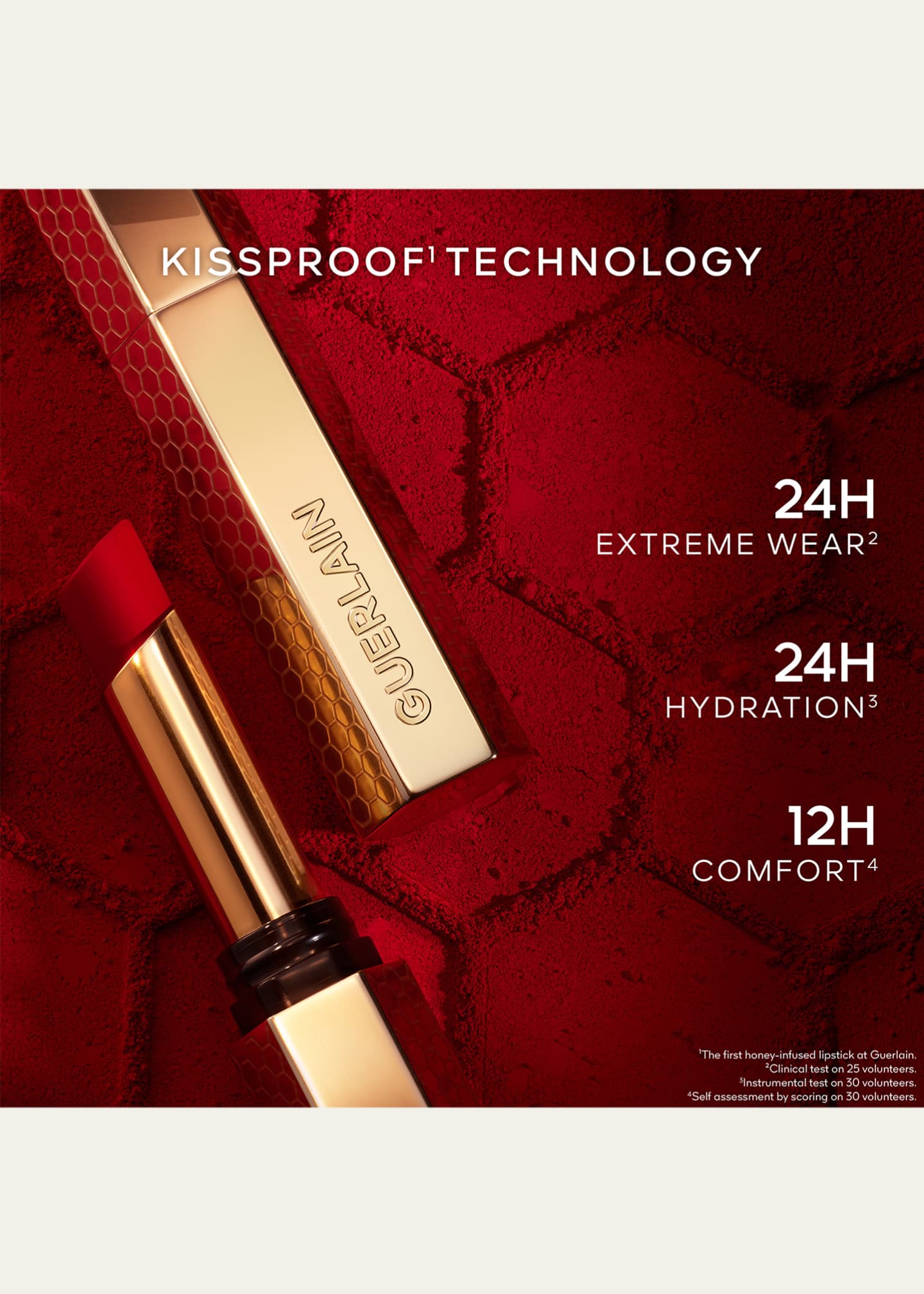 Guerlain KissKiss Honey-Infused Lipstick - 599 Red Aster
