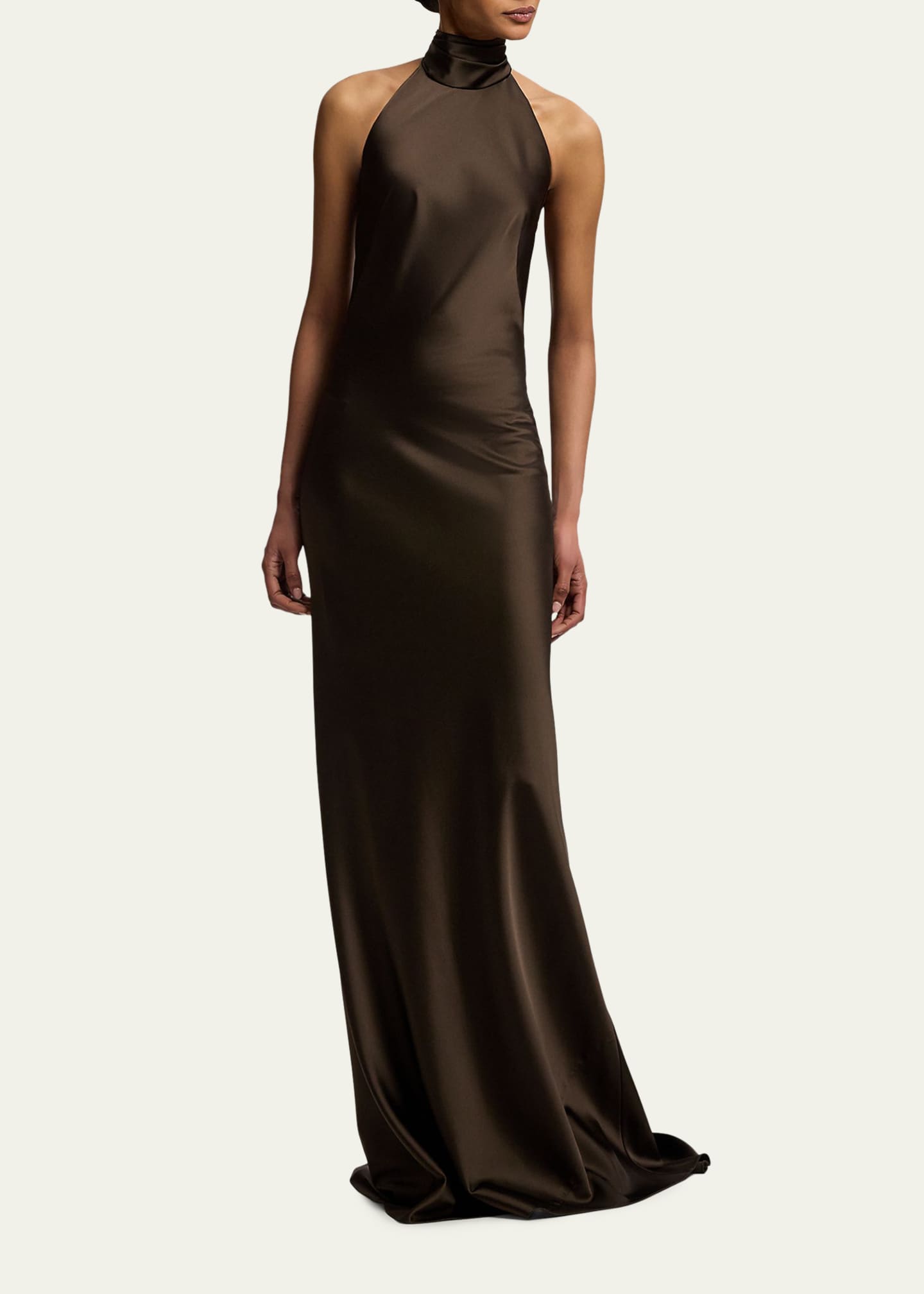 ralph lauren silk halter dress Prasetijo Halter Midi Dress