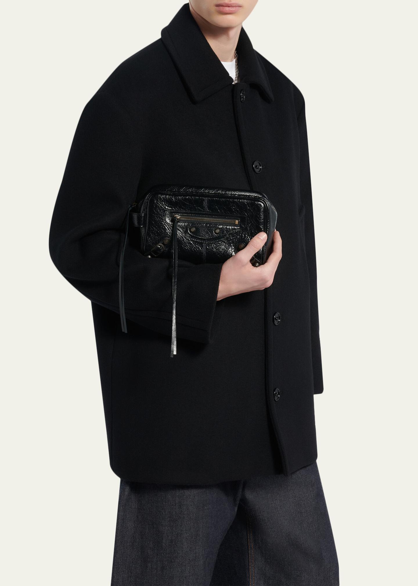 Balenciaga Men's Le City Leather Toiletry Bag - Bergdorf Goodman