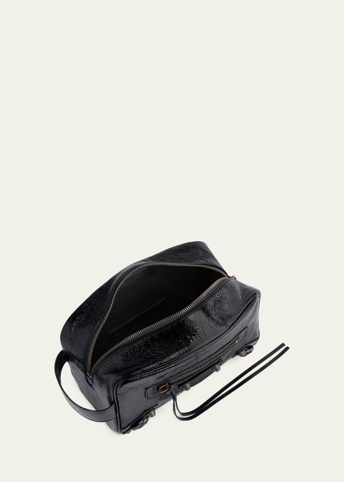 Balenciaga Men's Le City Leather Toiletry Bag - Bergdorf Goodman