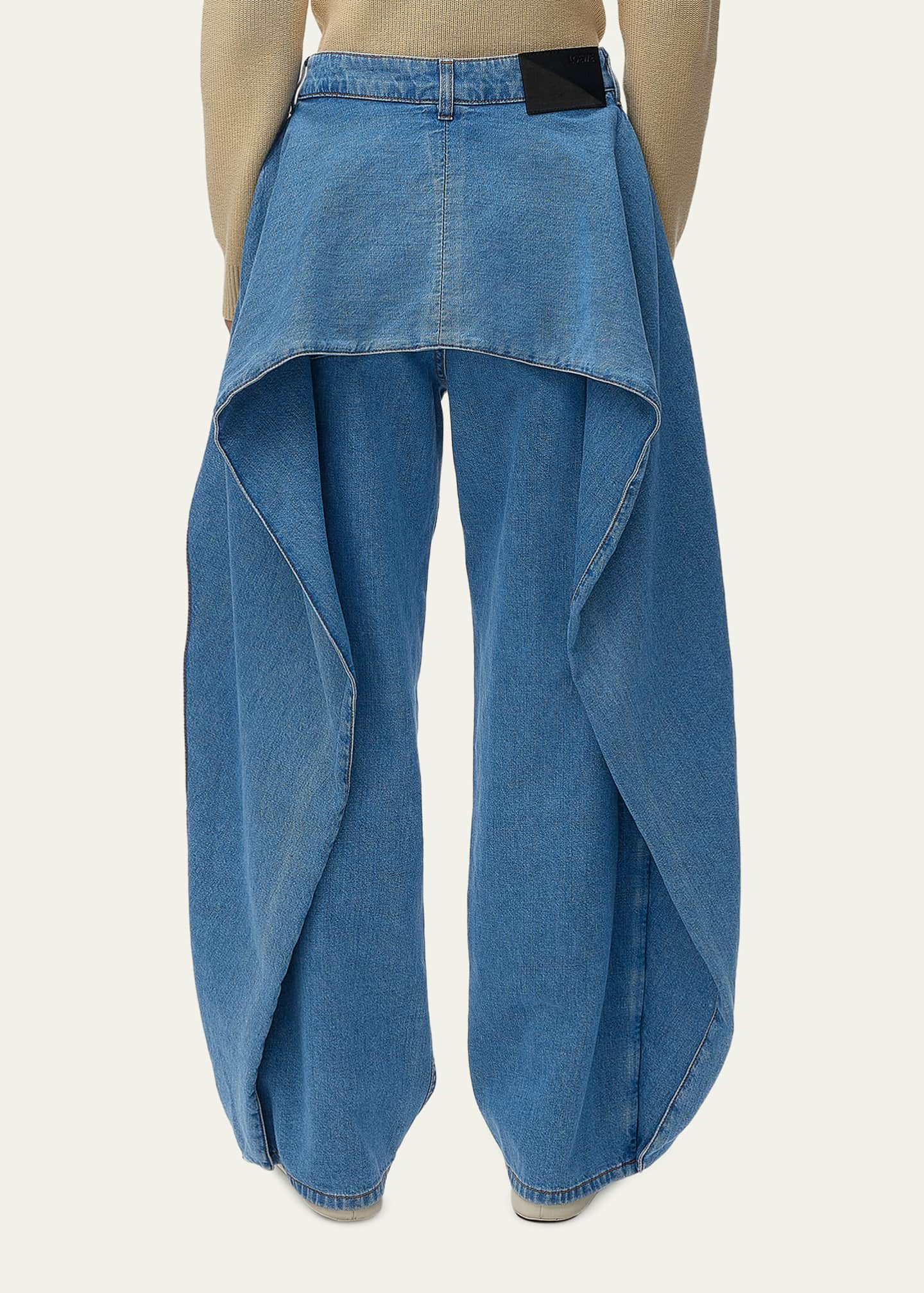 Loewe Flared Side and Back Relaxed Jeans - Bergdorf Goodman