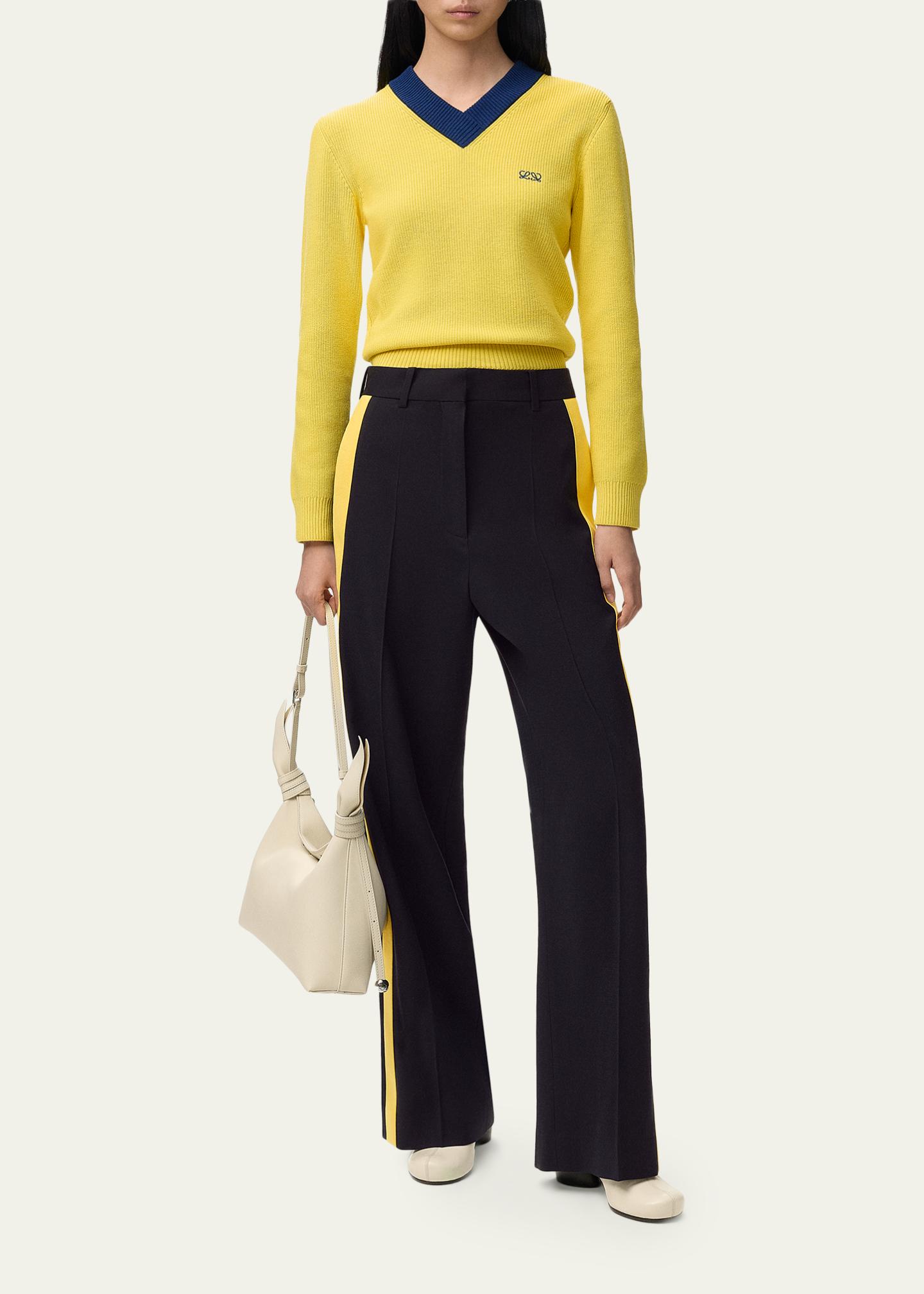 LOEWE Side-Stripe Relaxed-Leg Trousers - Bergdorf Goodman