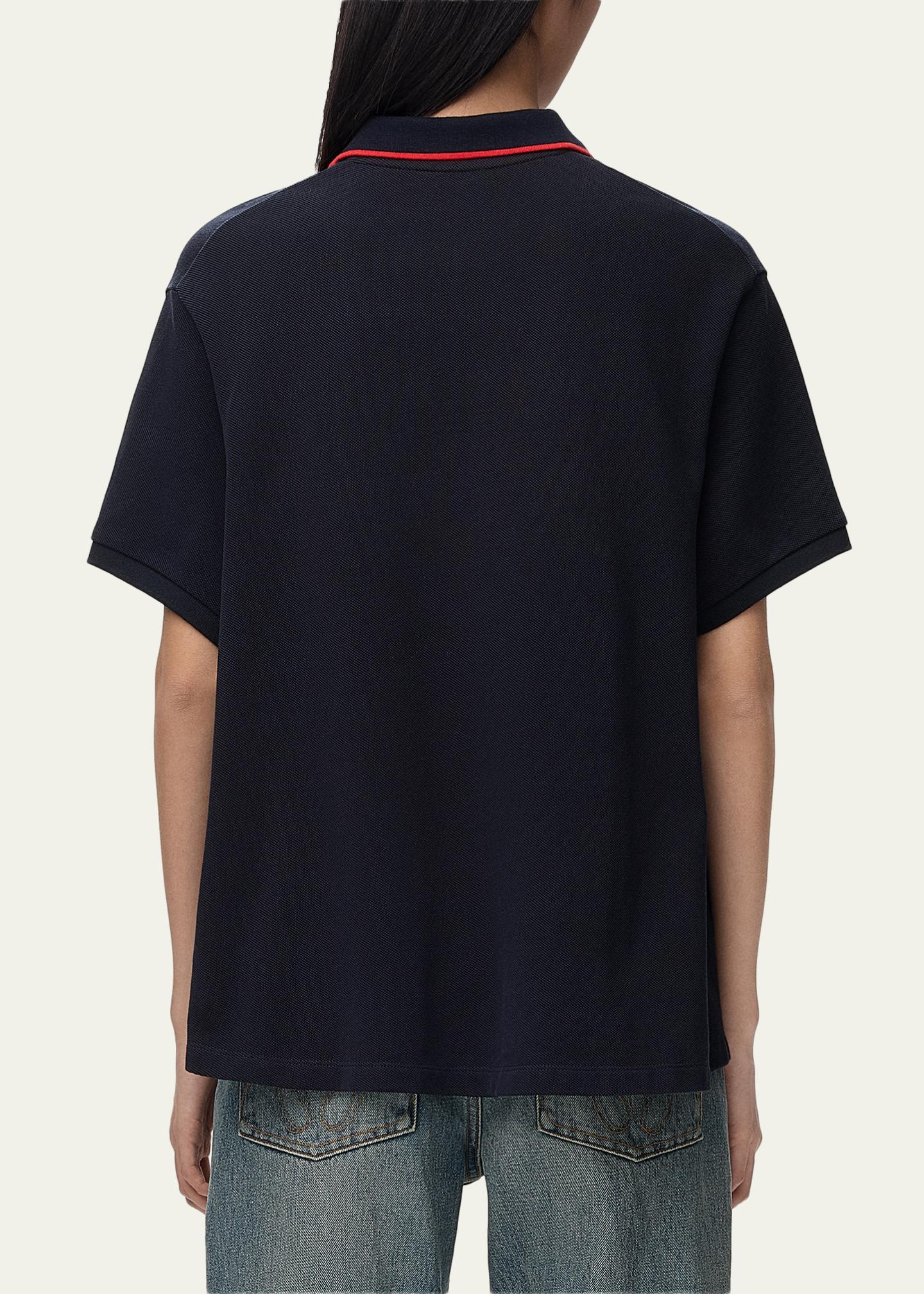 LOEWE Trapeze Short-Sleeve Polo Shirt - Bergdorf Goodman