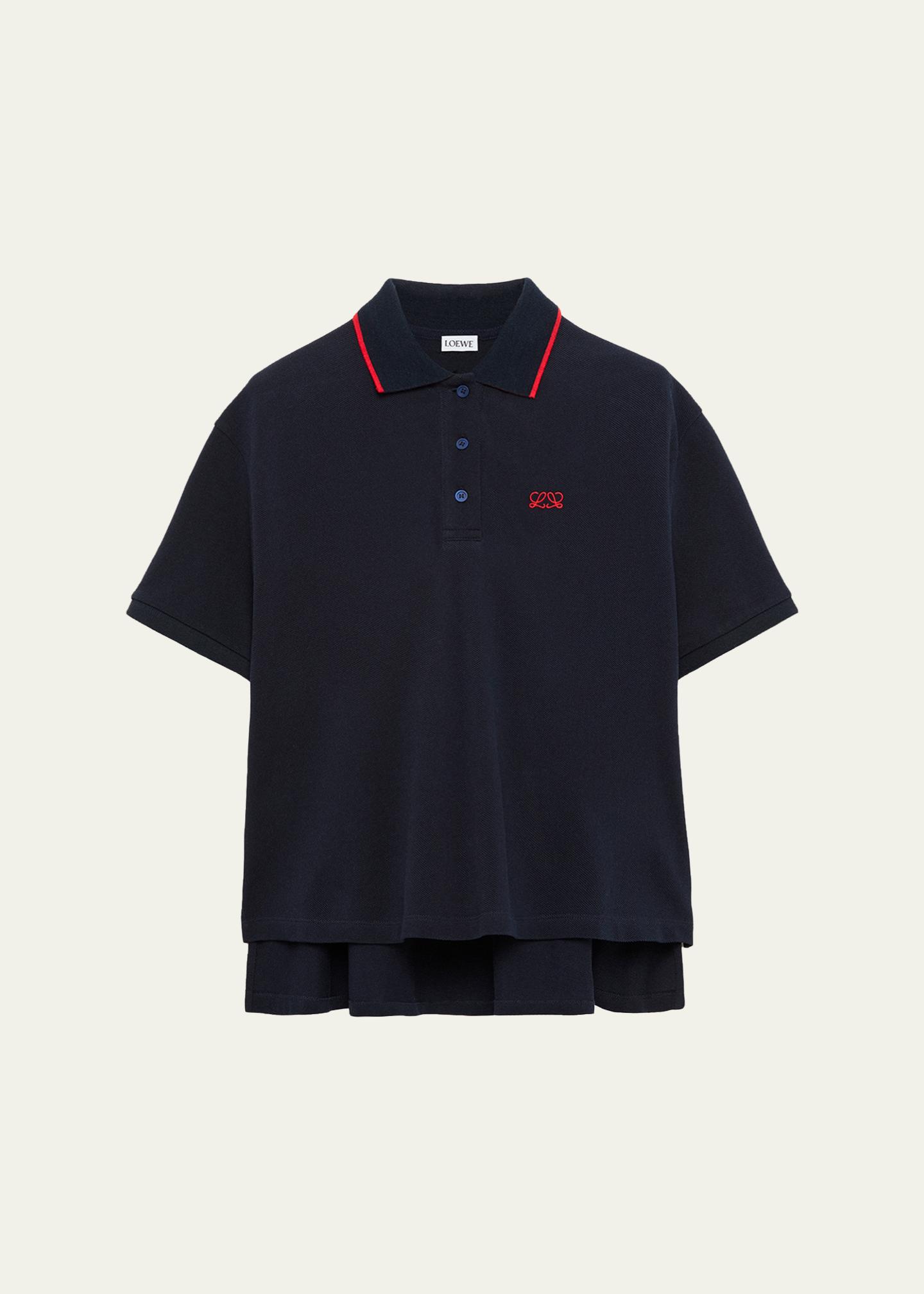 LOEWE Trapeze Short-Sleeve Polo Shirt - Bergdorf Goodman