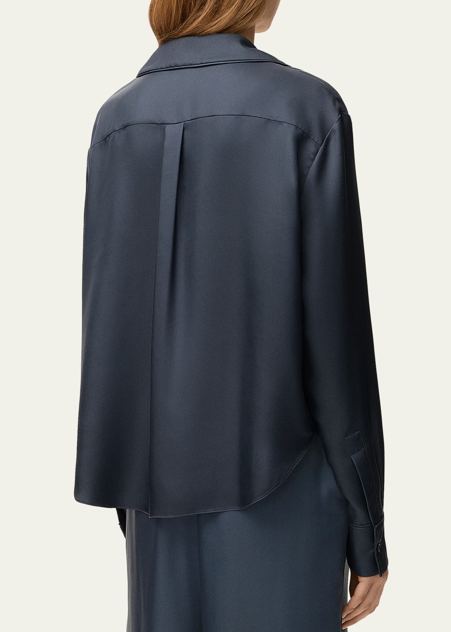Loewe Silk Twill Pajama Shirt - Bergdorf Goodman