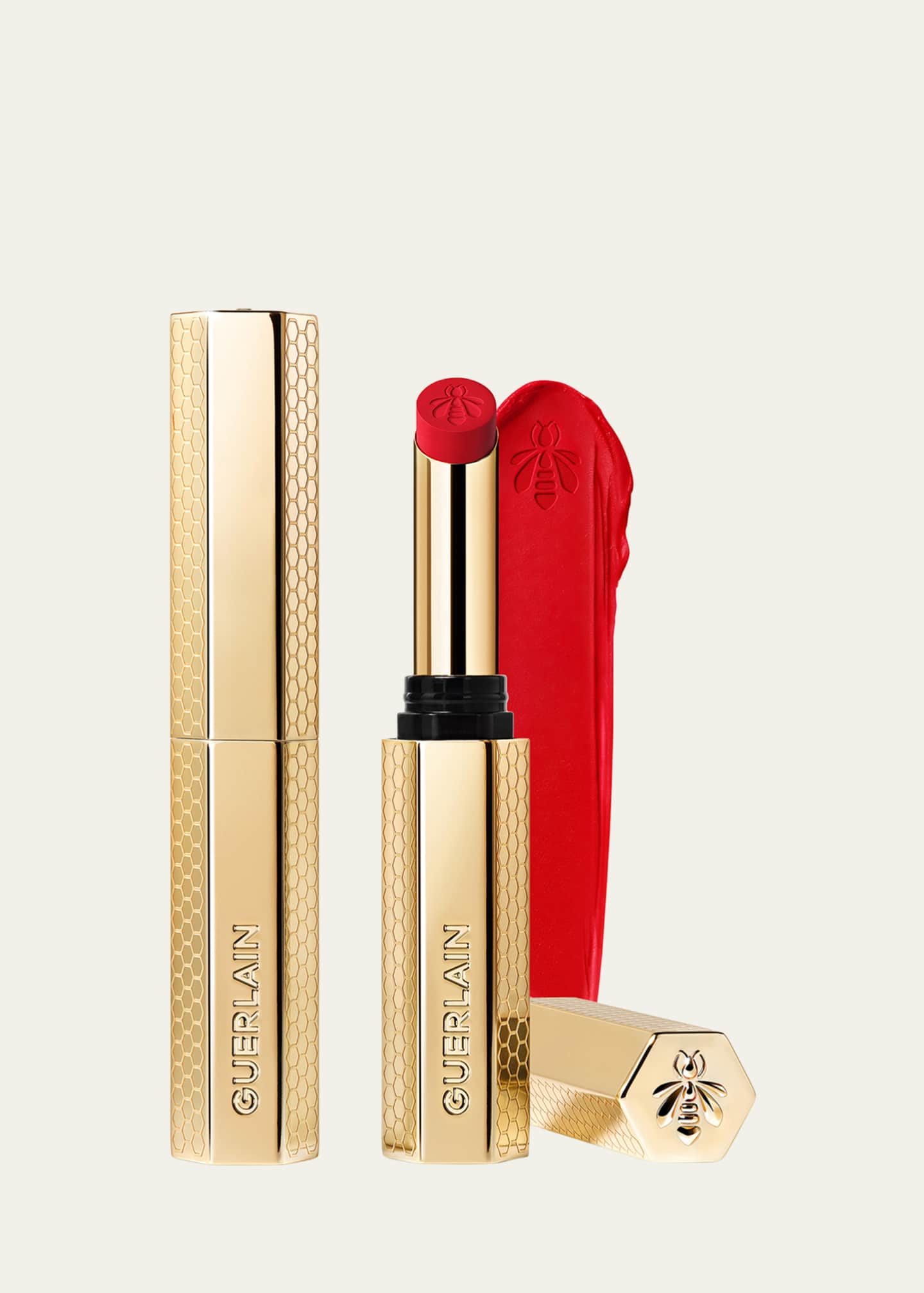 Guerlain KissKiss Honey-Infused Lipstick - 510 Petal Red