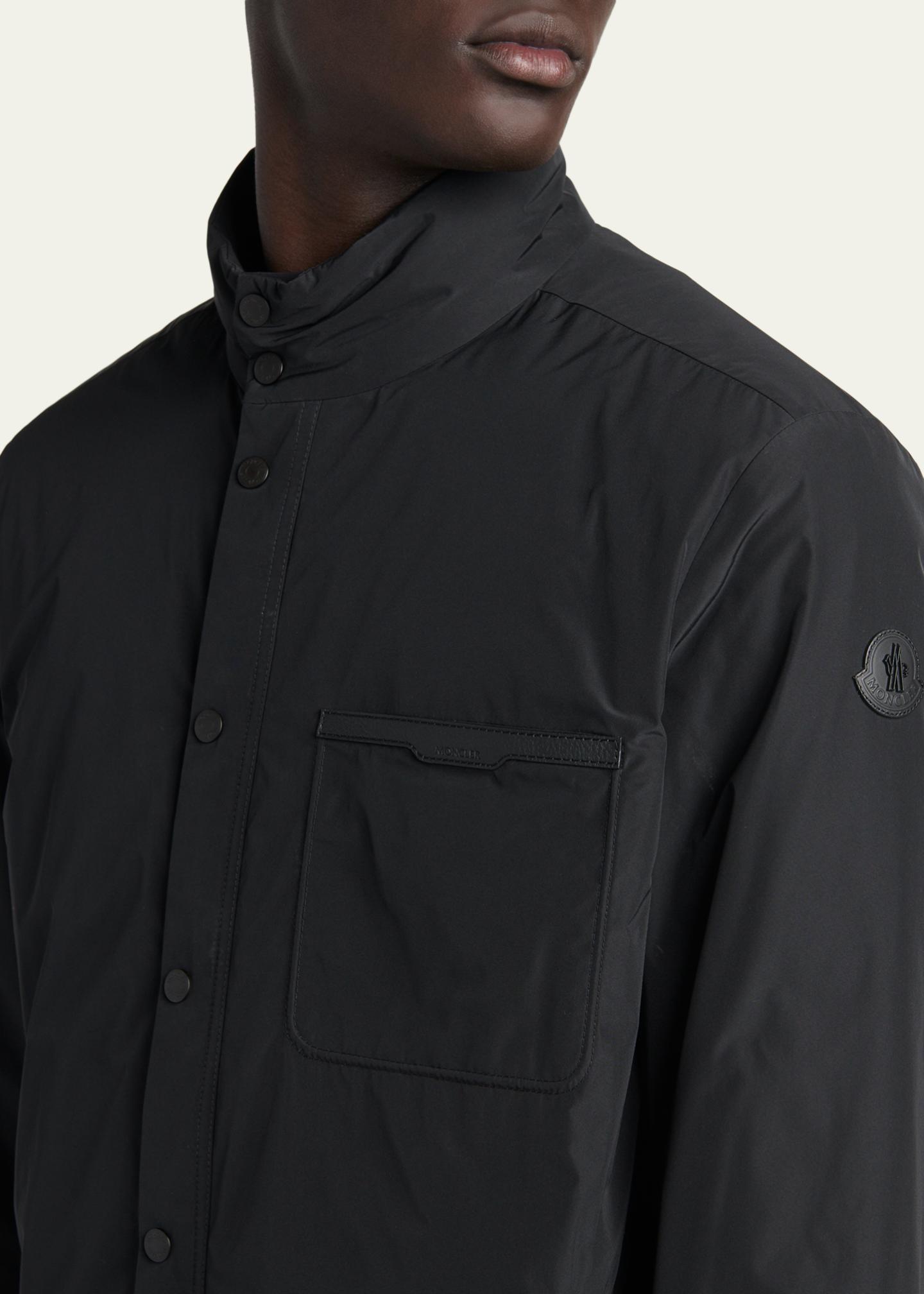 Moncler Men's Snap-Front Down Jacket - Bergdorf Goodman