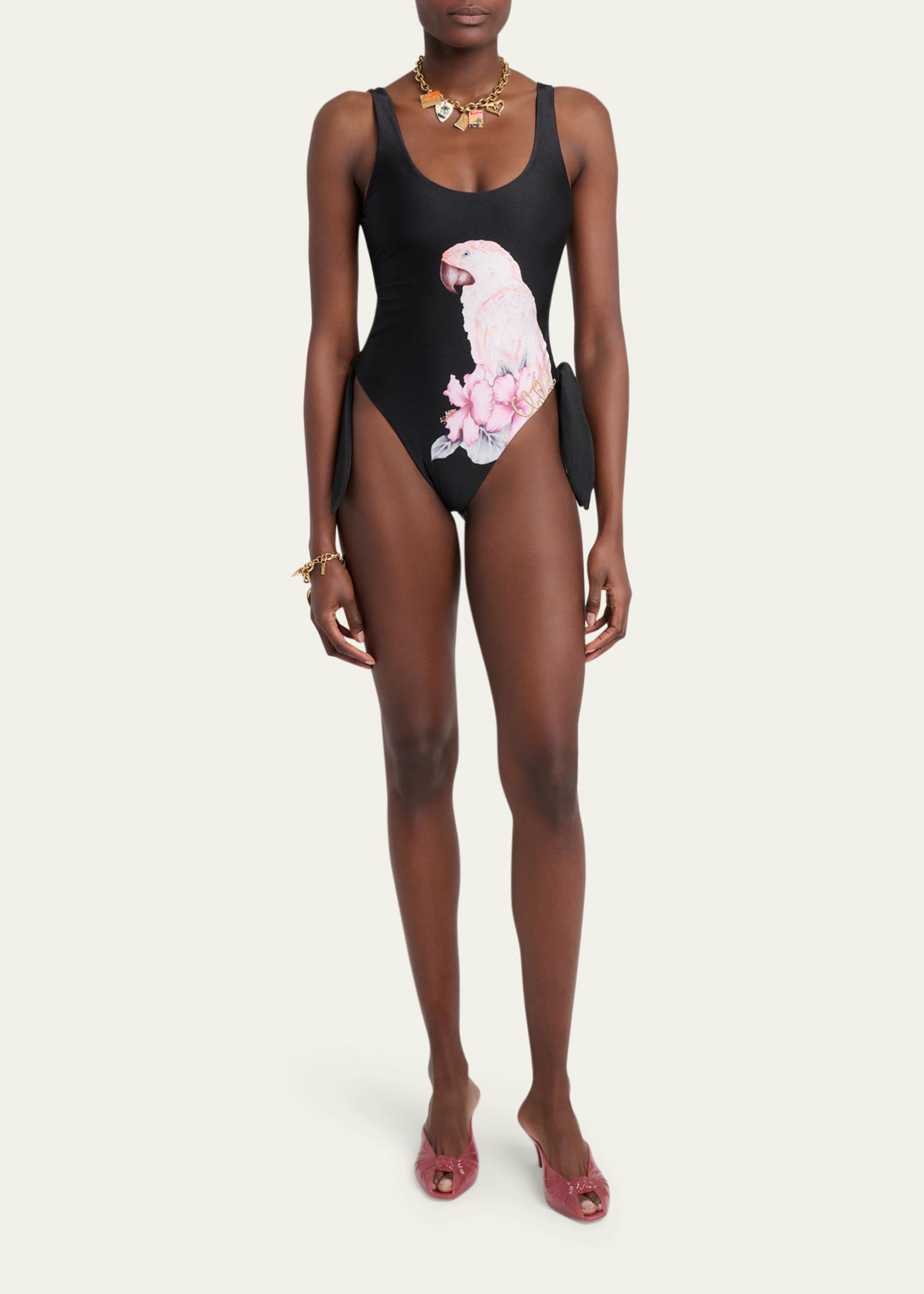 Chloe Parrot Print One-Piece Swimsuit - Bergdorf Goodman