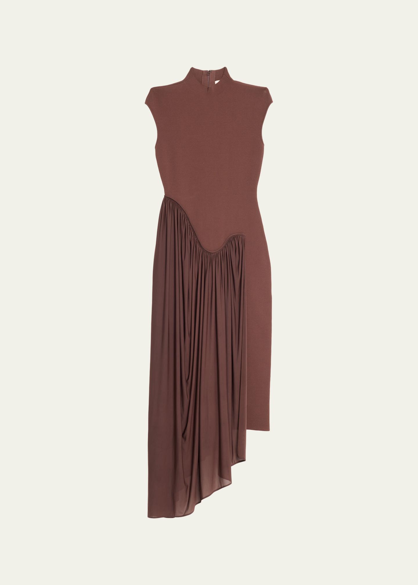 et ochs francis knit combo midi dress Asymmetric Asymmetric knit