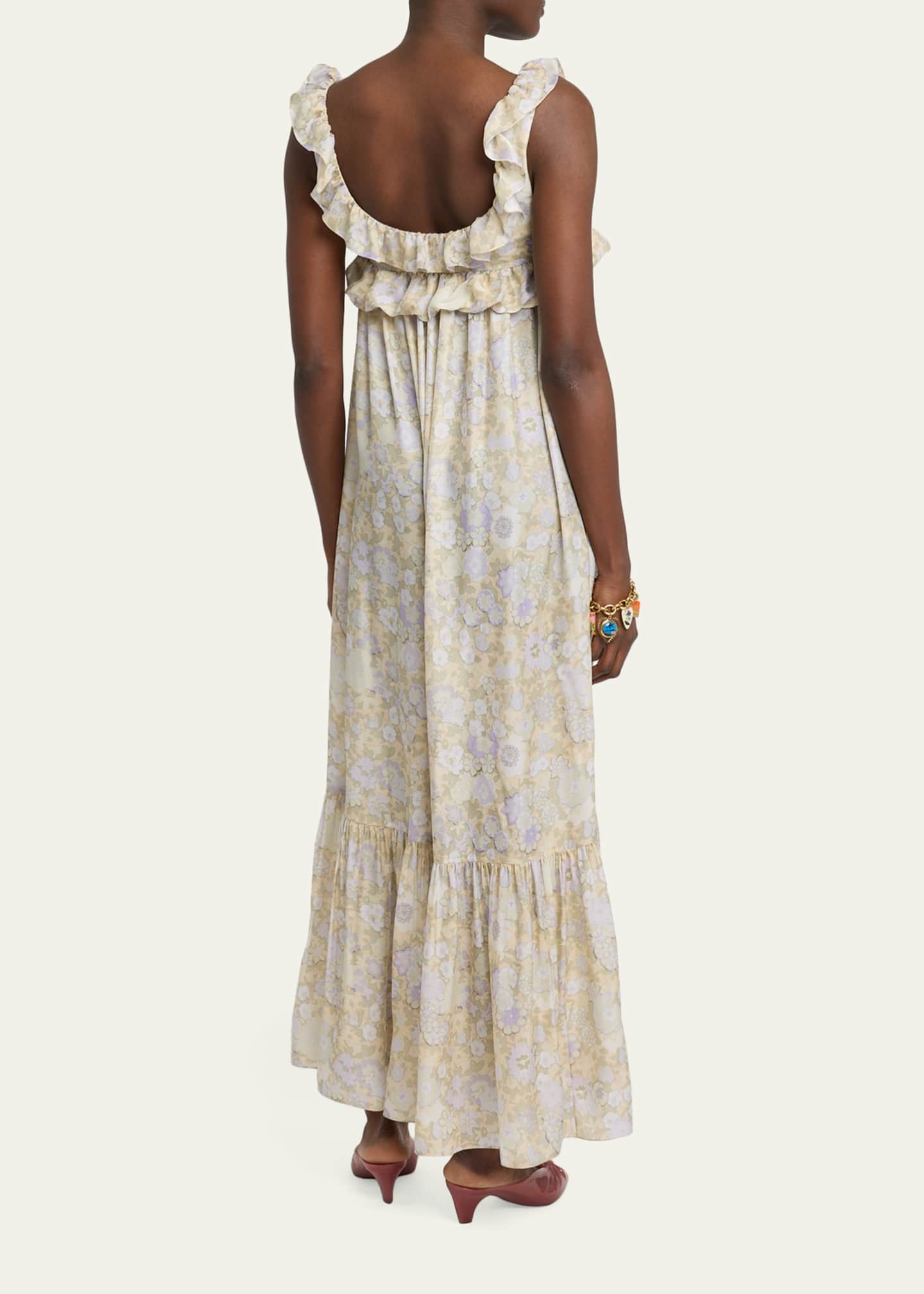 chloe x high summer cotton silk maxi tank dress Chloe x High Summer Cotton Silk Maxi Tank Dress