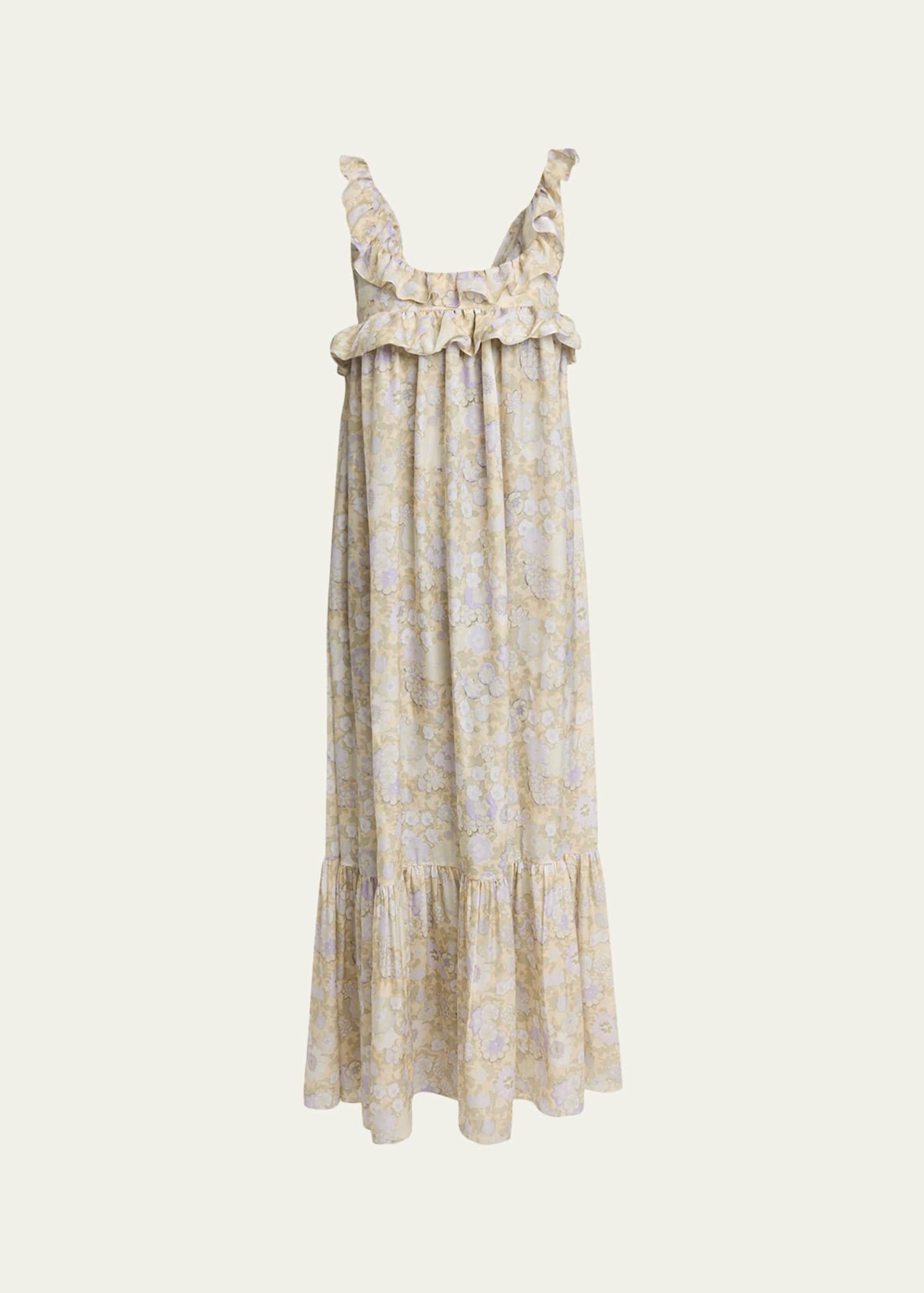 high summercotton silk maxi tank dress by chlo Chloe x High Summer Cotton Silk Maxi Tank Dress