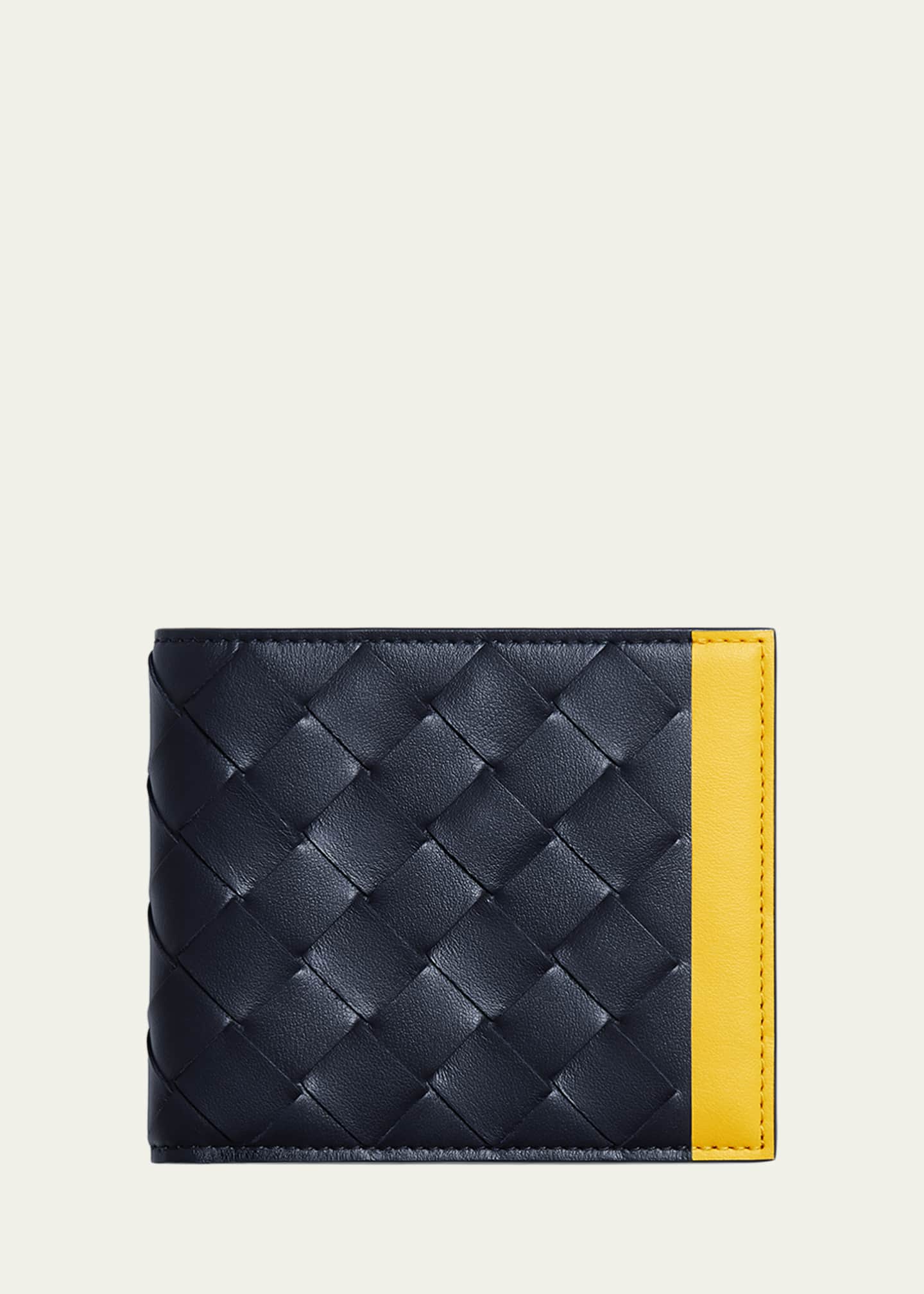 Bottega Veneta Men's Intrecciato Leather Colorblock Bifold Wallet