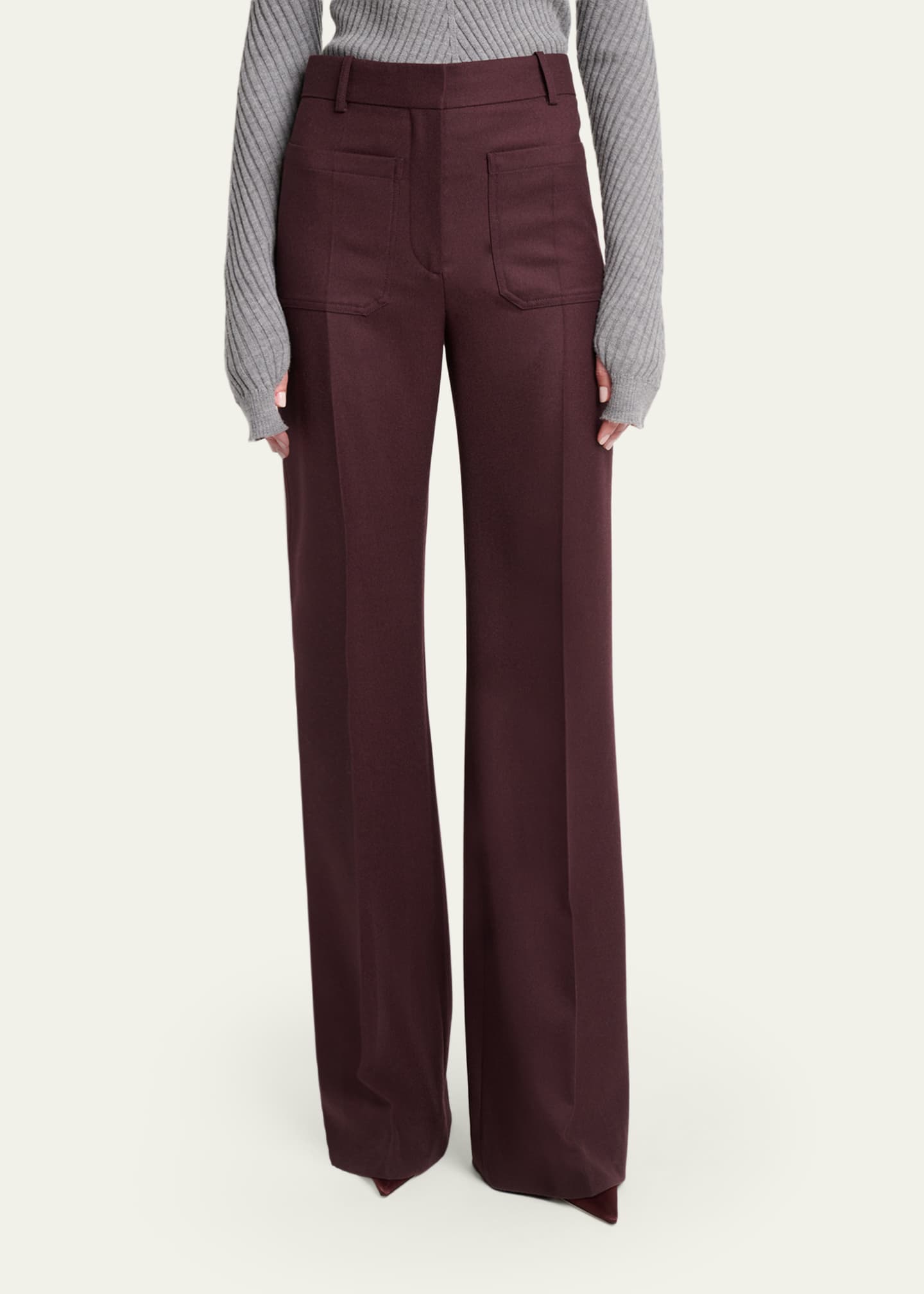 victoria high waisted dress pants - taupe Elegant Plain Zip Fly Waist Work 2023 Summer European & Ame – Mega Mart Center Meticulously tailored in a wool blend and presented in attractive Sage Petite Victoria High Waisted Dress