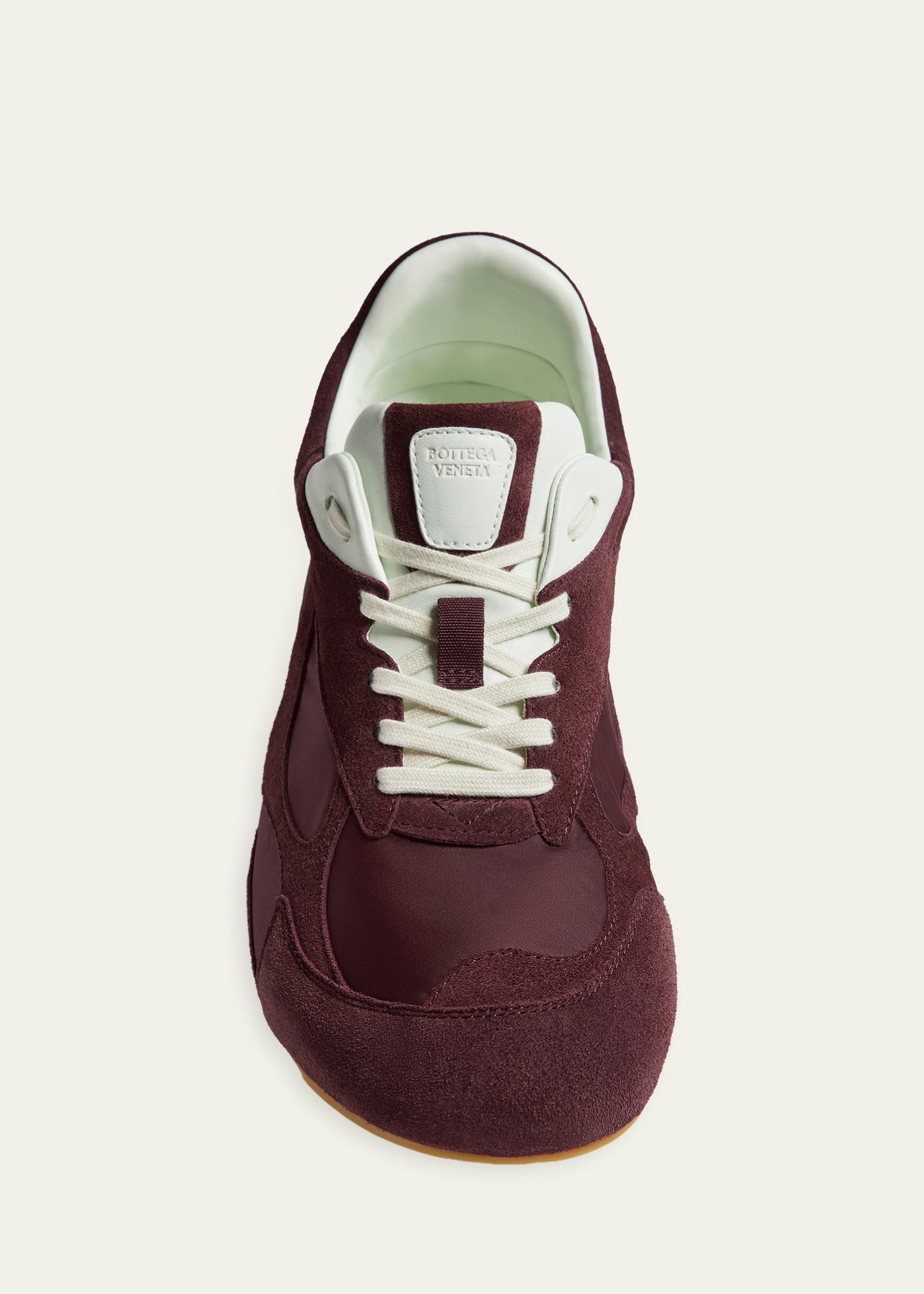 Bottega Veneta Men's Orbit Flash Suede & Nylon Low-Top Sneakers