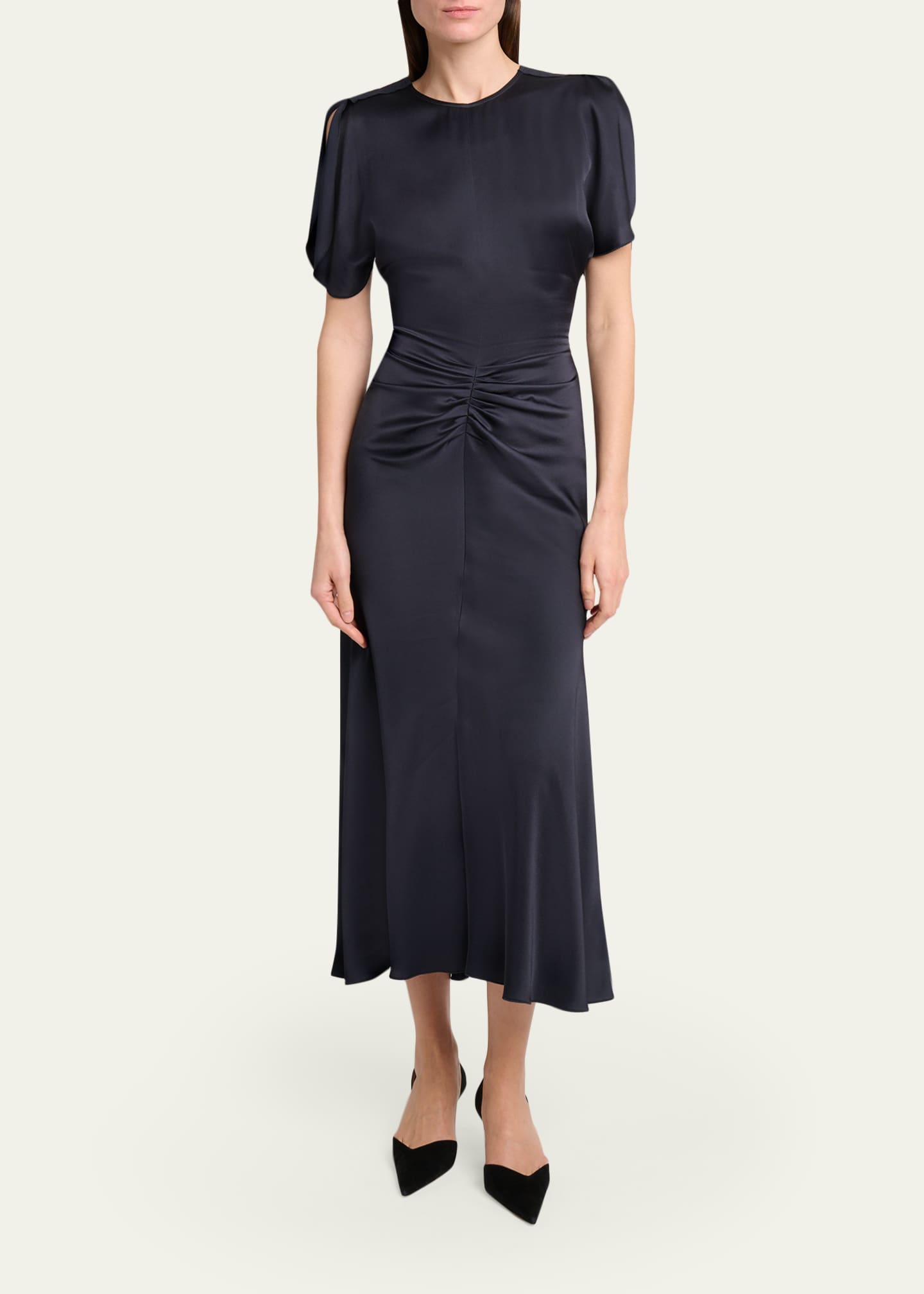 victoria beckham cocktail dresses Camisole-inspired evening dresses are cut on the bias for figure-flatting  draping, worn here with the exclusive B Frame Hoop Earrings. Shop jewellery  at VictoriaBeckham.com and at 36 Dover Street >> https://victoriabeckham.visitlink.me/F4Gb6a