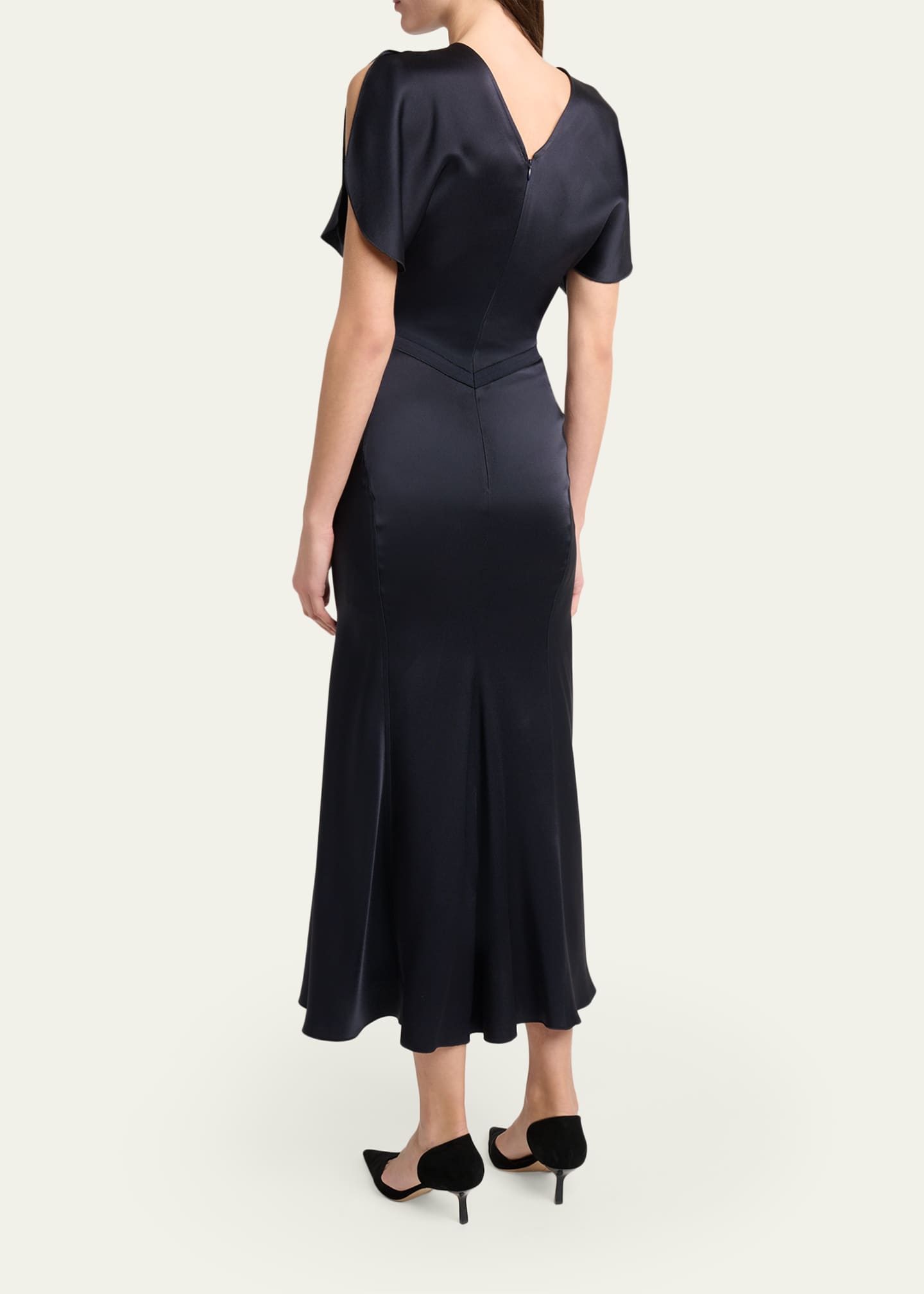victoria beckham formal dresses Victoria Beckham Isabella Gown In Burgundy - 4