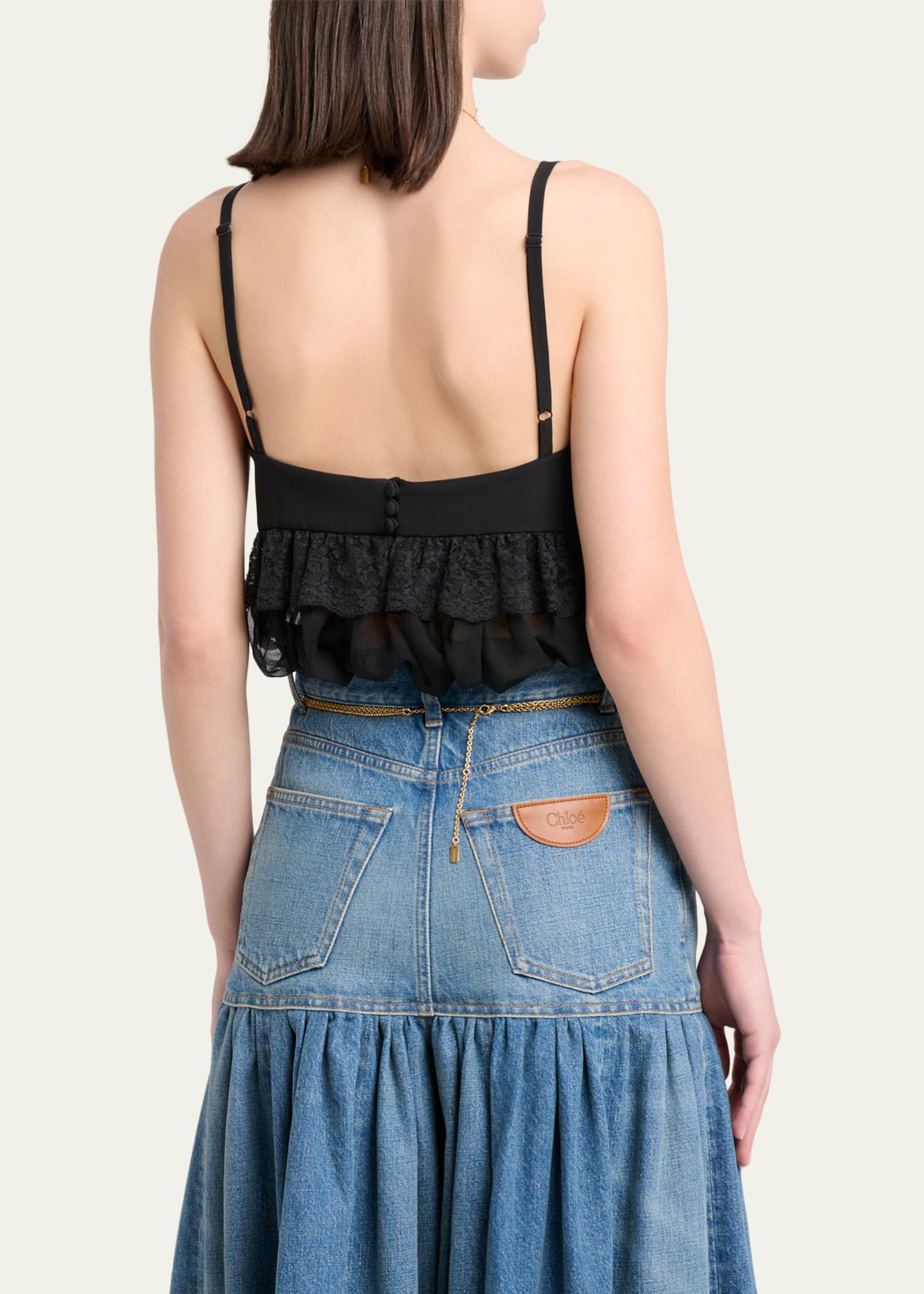 Chloe Organic Silk Crepe De Chine Top - Bergdorf Goodman