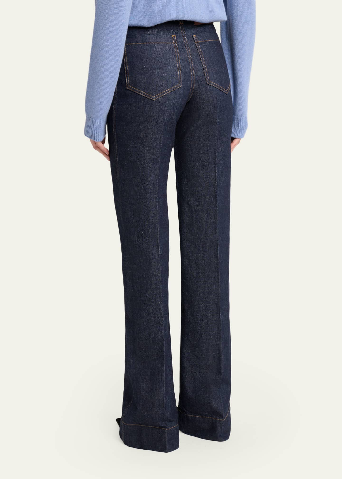 Victoria Beckham Alina Wide-Leg Jeans - Bergdorf Goodman