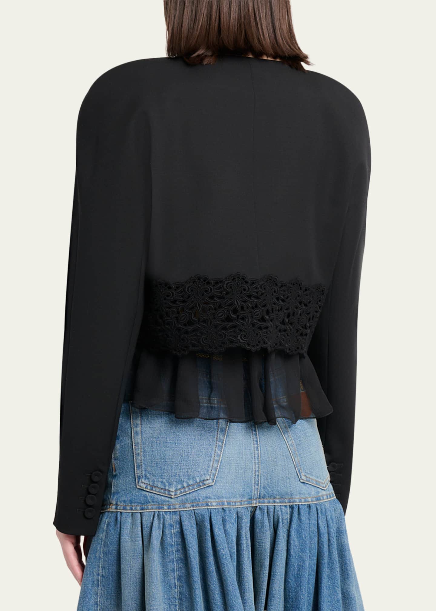 Chloe Lower Impact Wool Grain De Poudre Jacket - Bergdorf Goodman