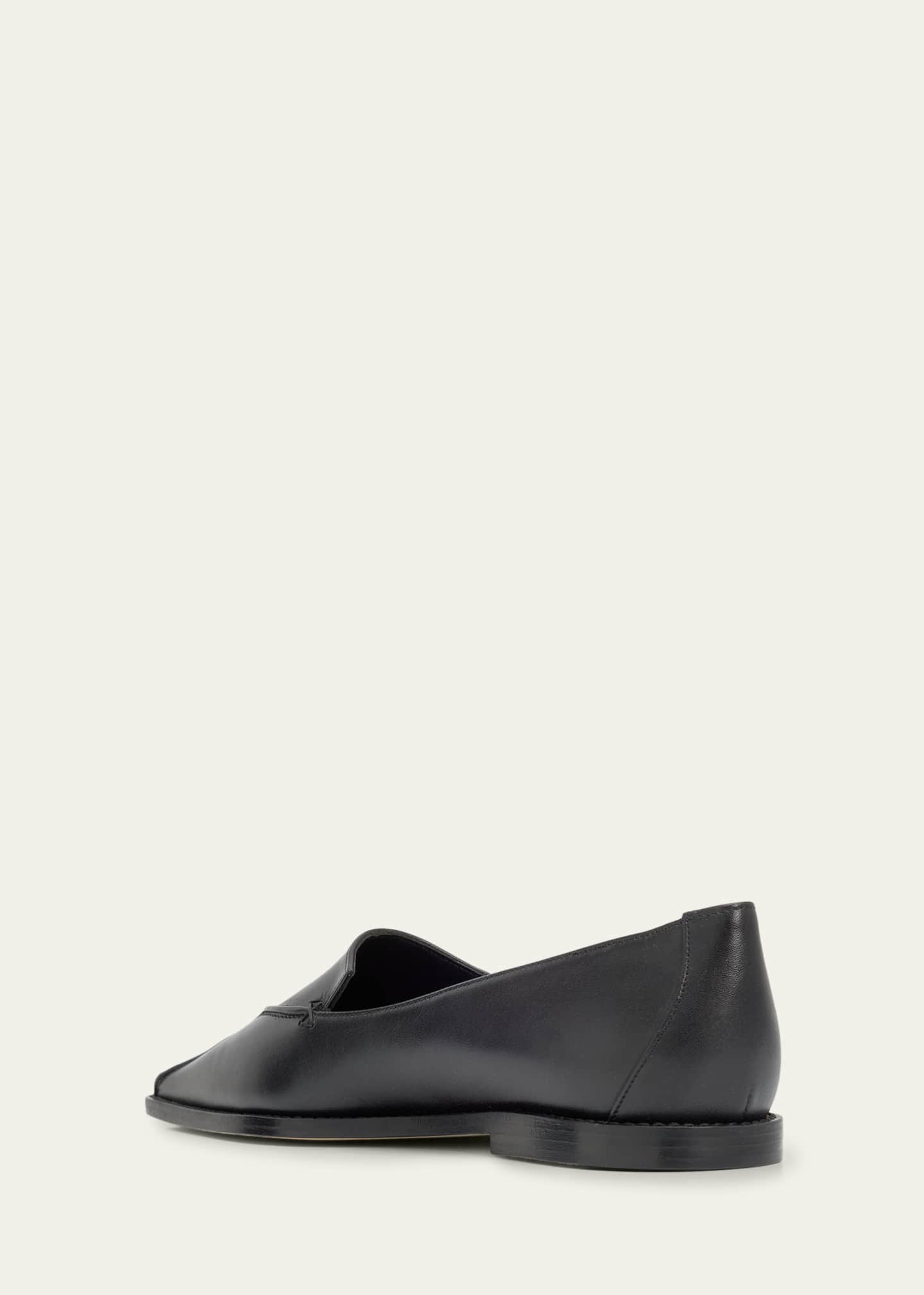 Manolo Blahnik Cleofelo Leather Flats - Bergdorf Goodman