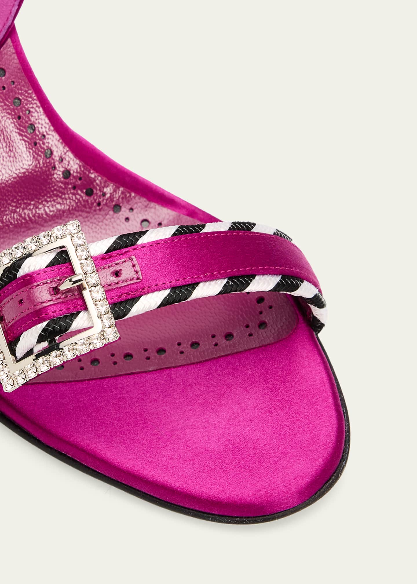 Manolo Blahnik 90mm Sumbasa Slingback Sandals - Bergdorf Goodman