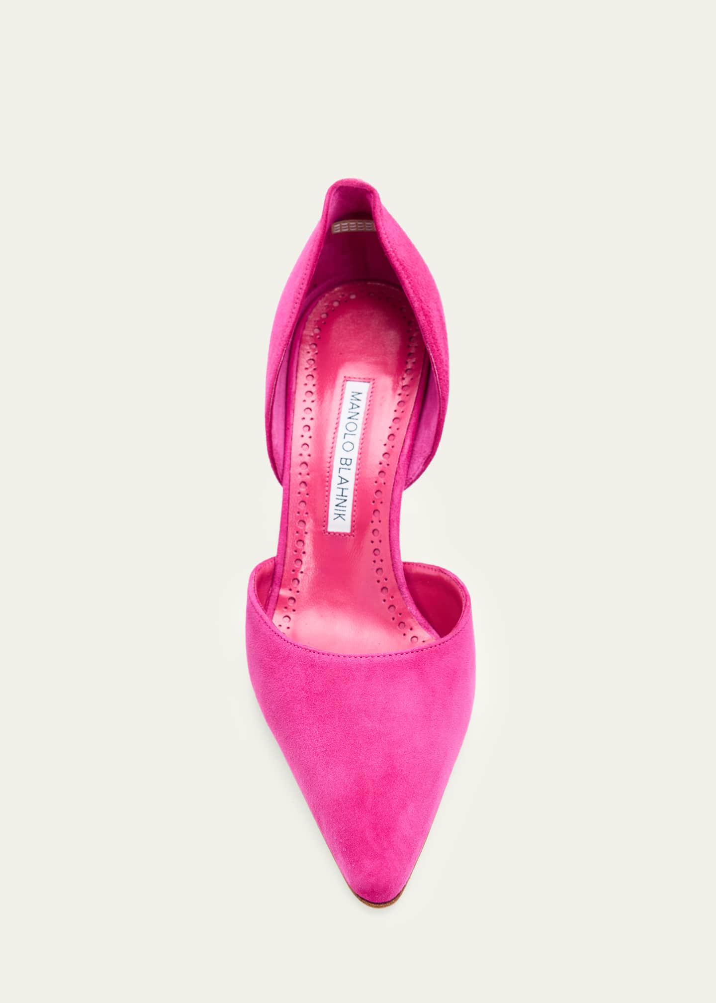 MANOLO BLAHNIK スエードミュール 37 Manolo Blahnik Taylerbinu Suede D'Orsay Pumps - Bergdorf Goodman
