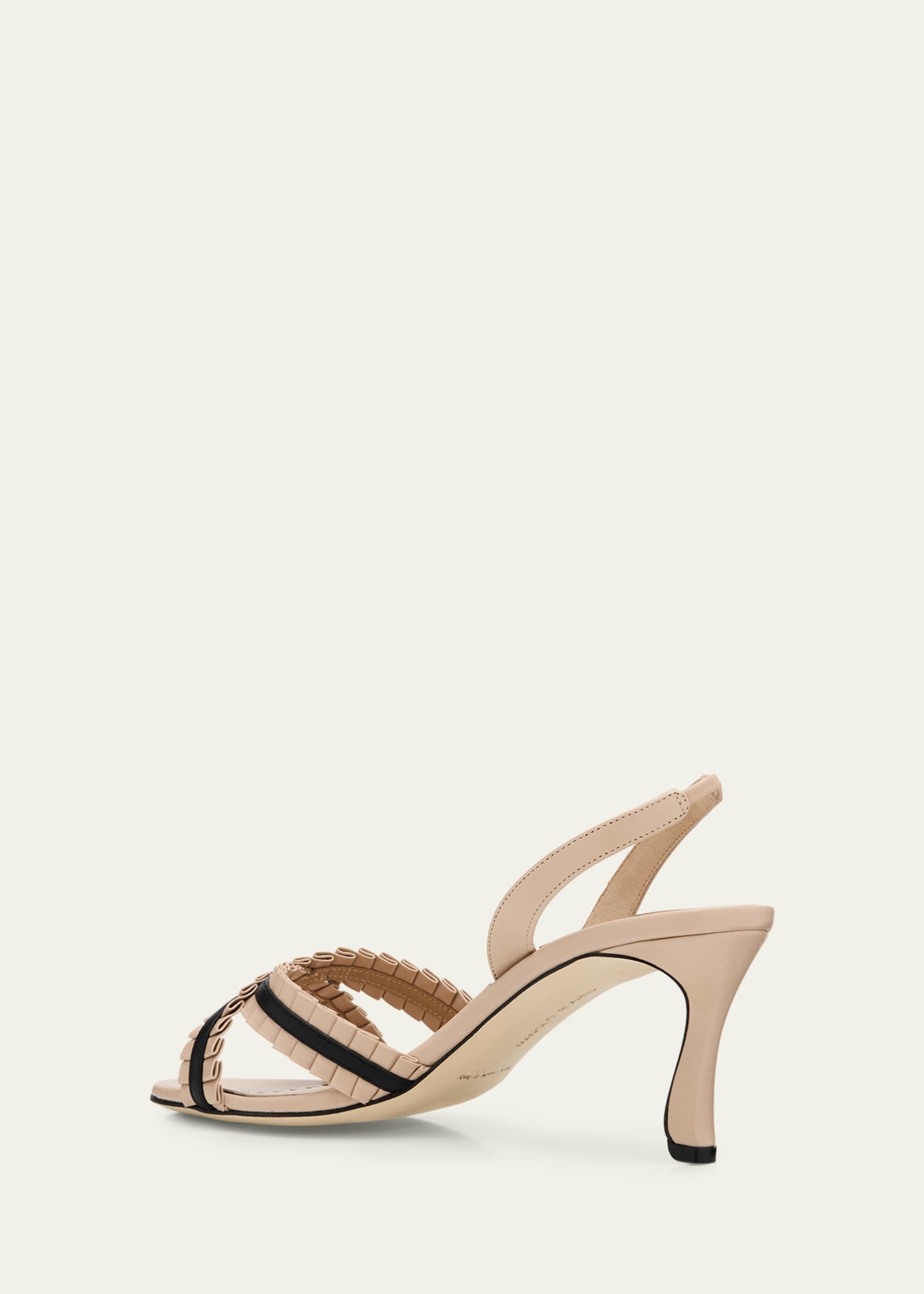 Manolo Blahnik 70mm Volusan Leather Slingback Pumps - Bergdorf Goodman