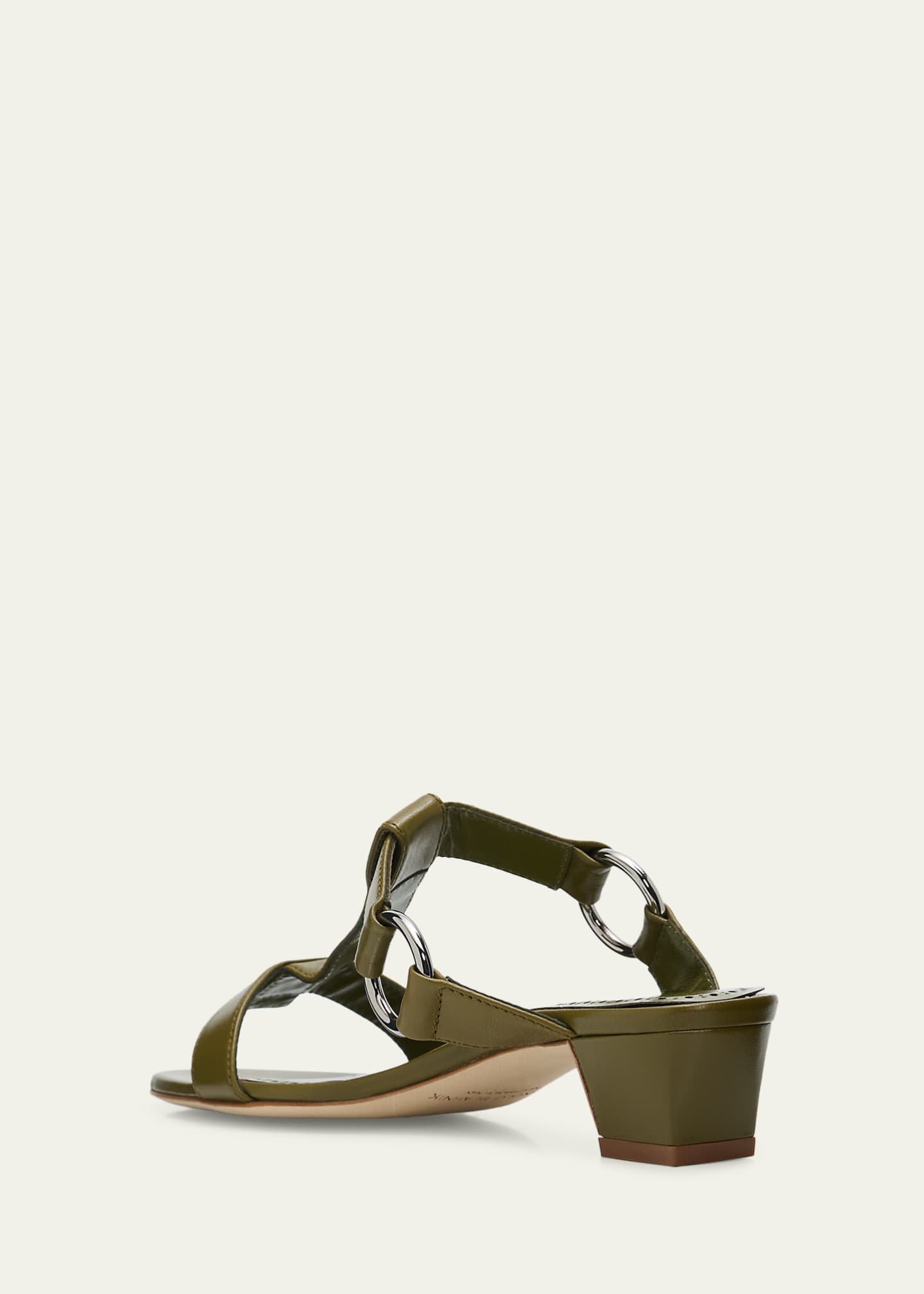 Manolo Blahnik 30mm Mionamu T-Bar Slide Sandals - Bergdorf Goodman