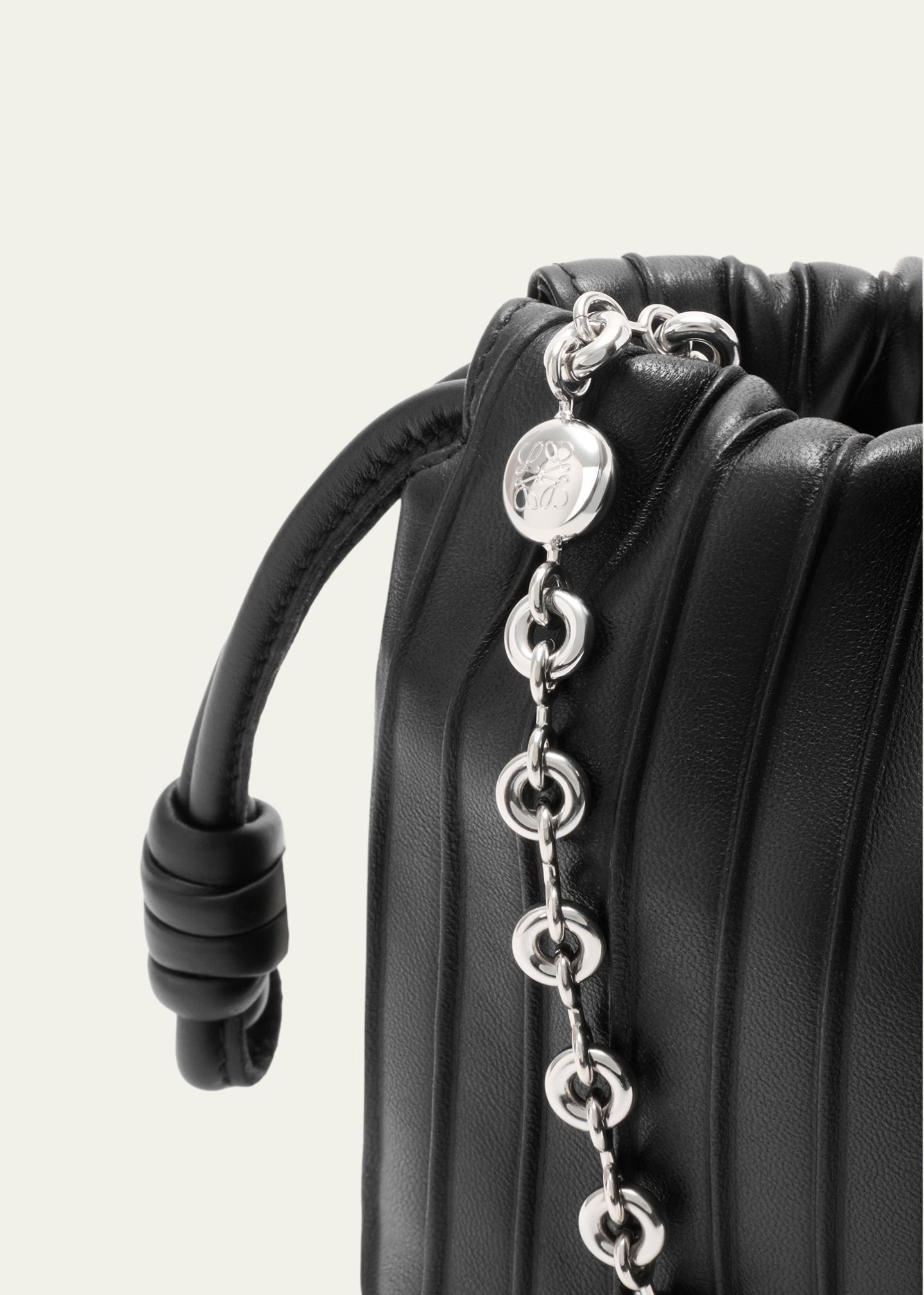 LOEWE Flamenco Pleated Shoulder Bag in Napa Leather - Bergdorf Goodman