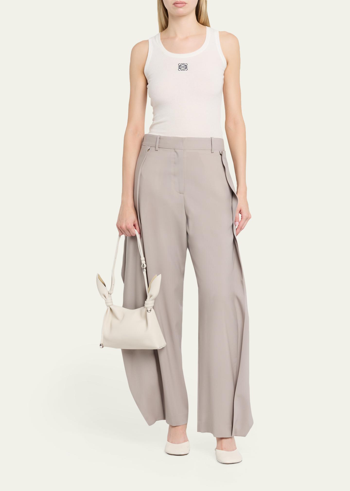 LOEWE Scarf Mini Knotted Leather Shoulder Bag - Bergdorf Goodman
