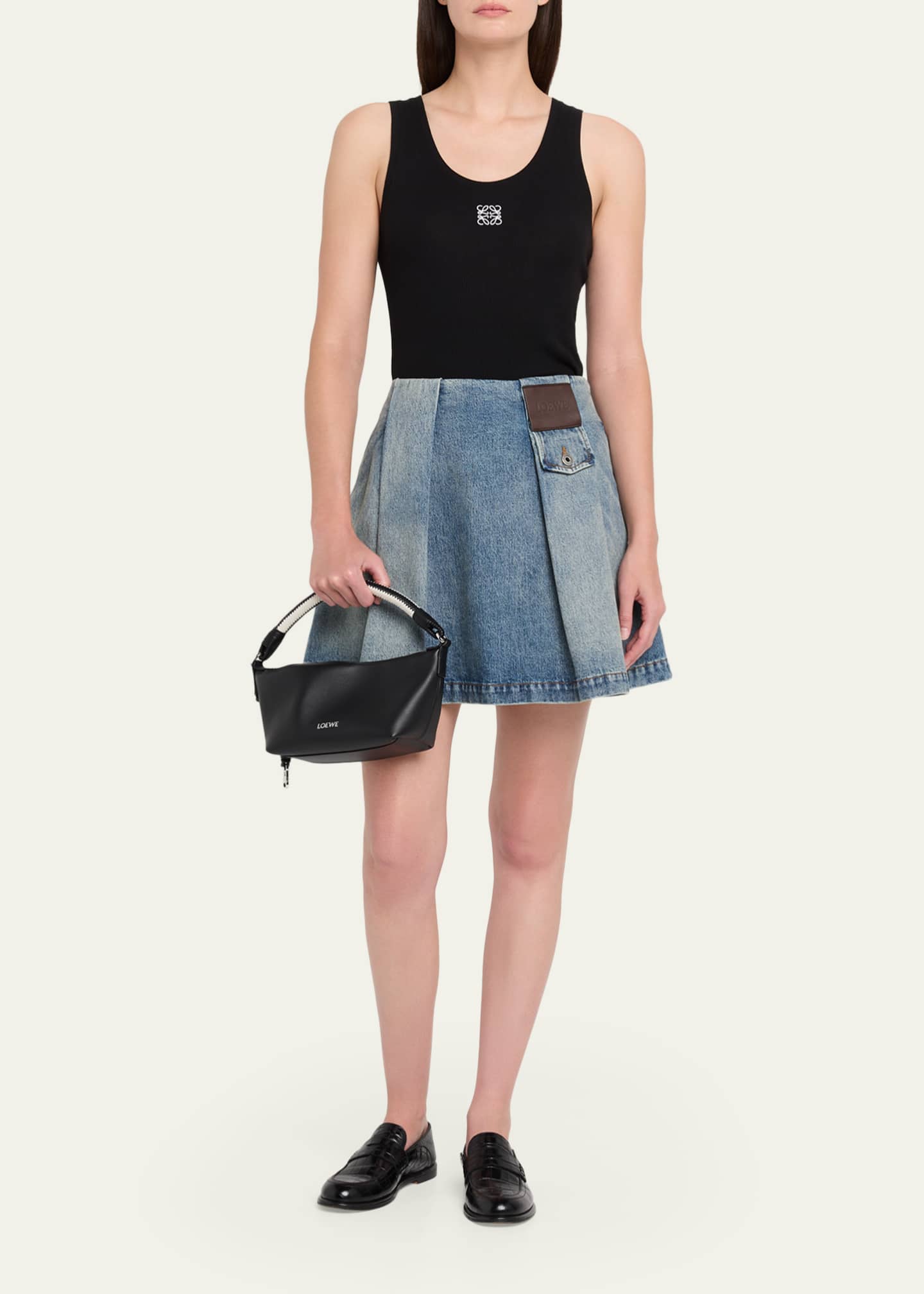 Loewe Cala Leather Top-Handle Bag - Bergdorf Goodman