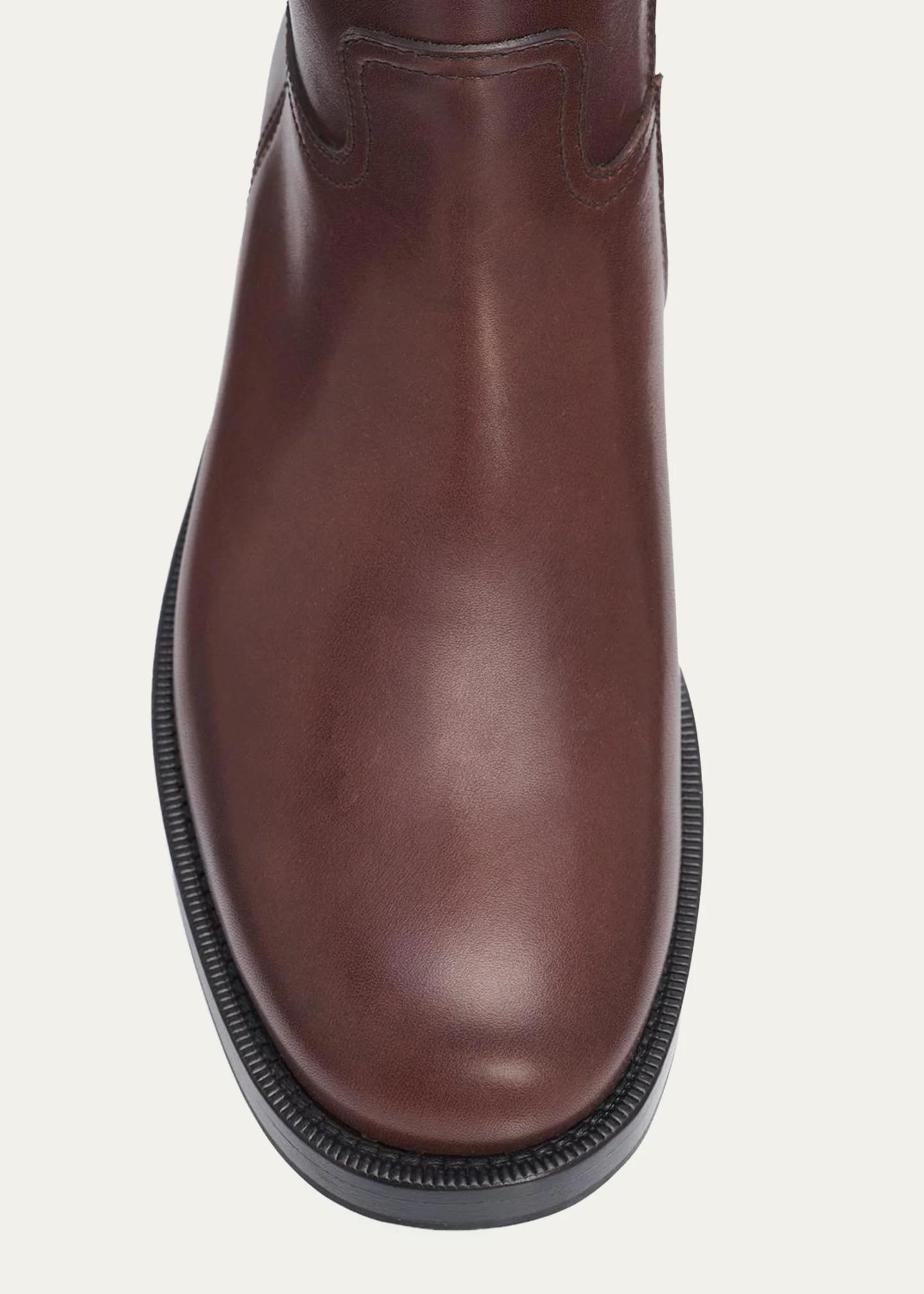 Church's Penny Leather Mid-Calf Boots - Bergdorf Goodman