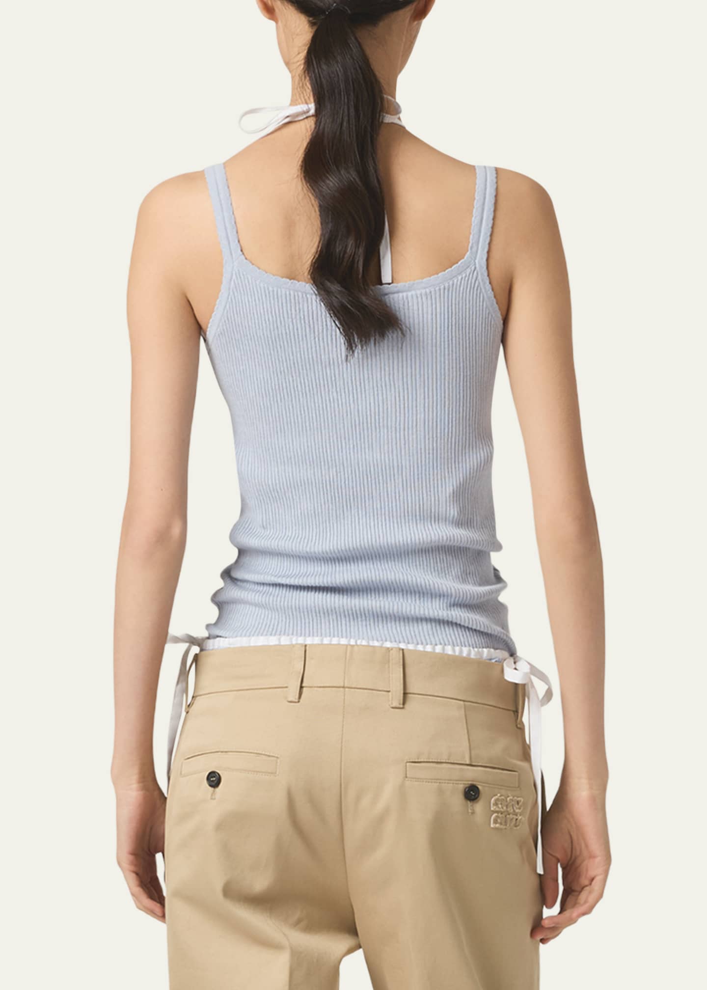 Miu Miu Rib Knit Cami Top - Bergdorf Goodman