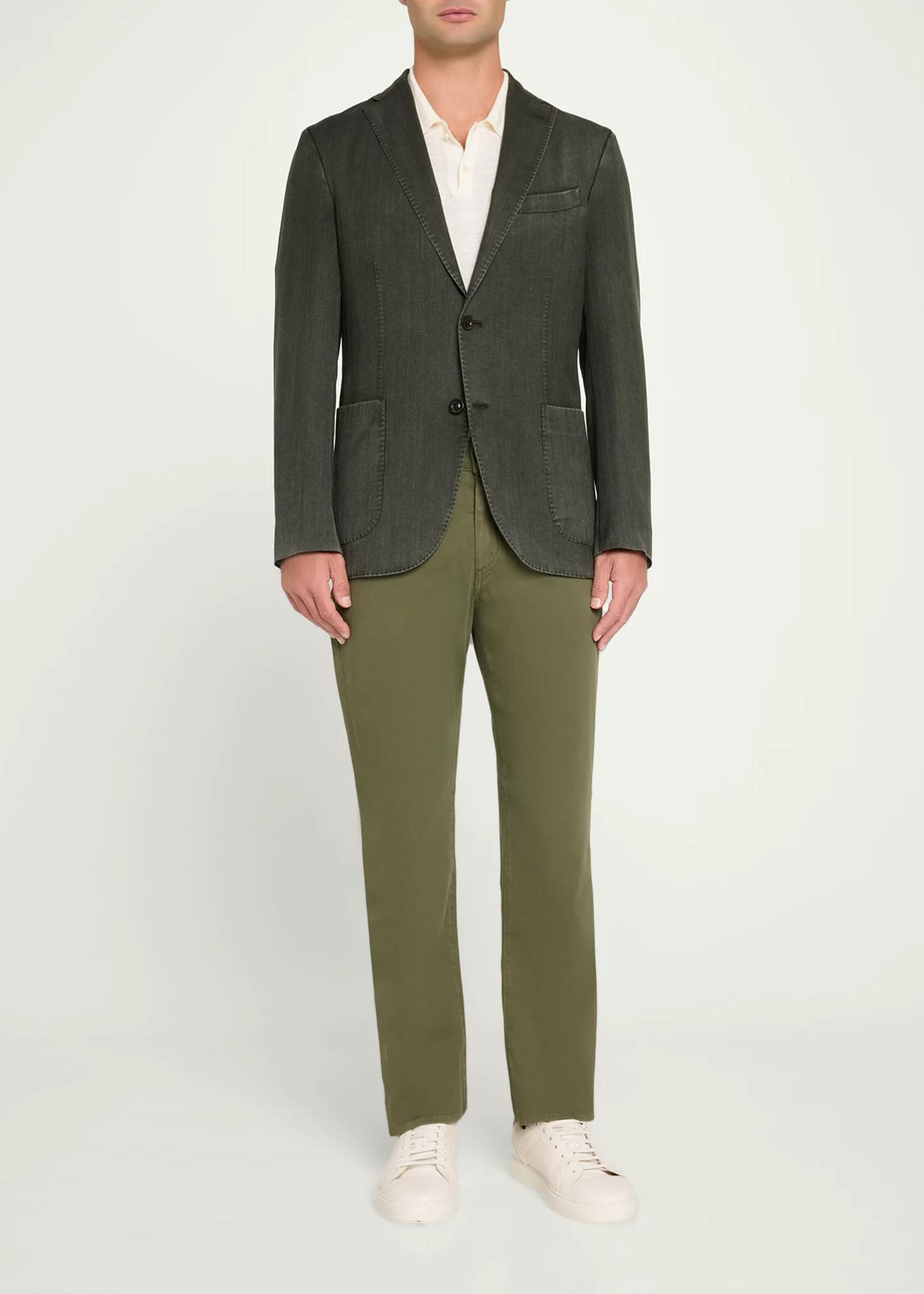 BOGLIOLI CALAIS テーラードジャケット シルクウール サイドベンツ Boglioli Wool Denim Blazer - Bergdorf Goodman