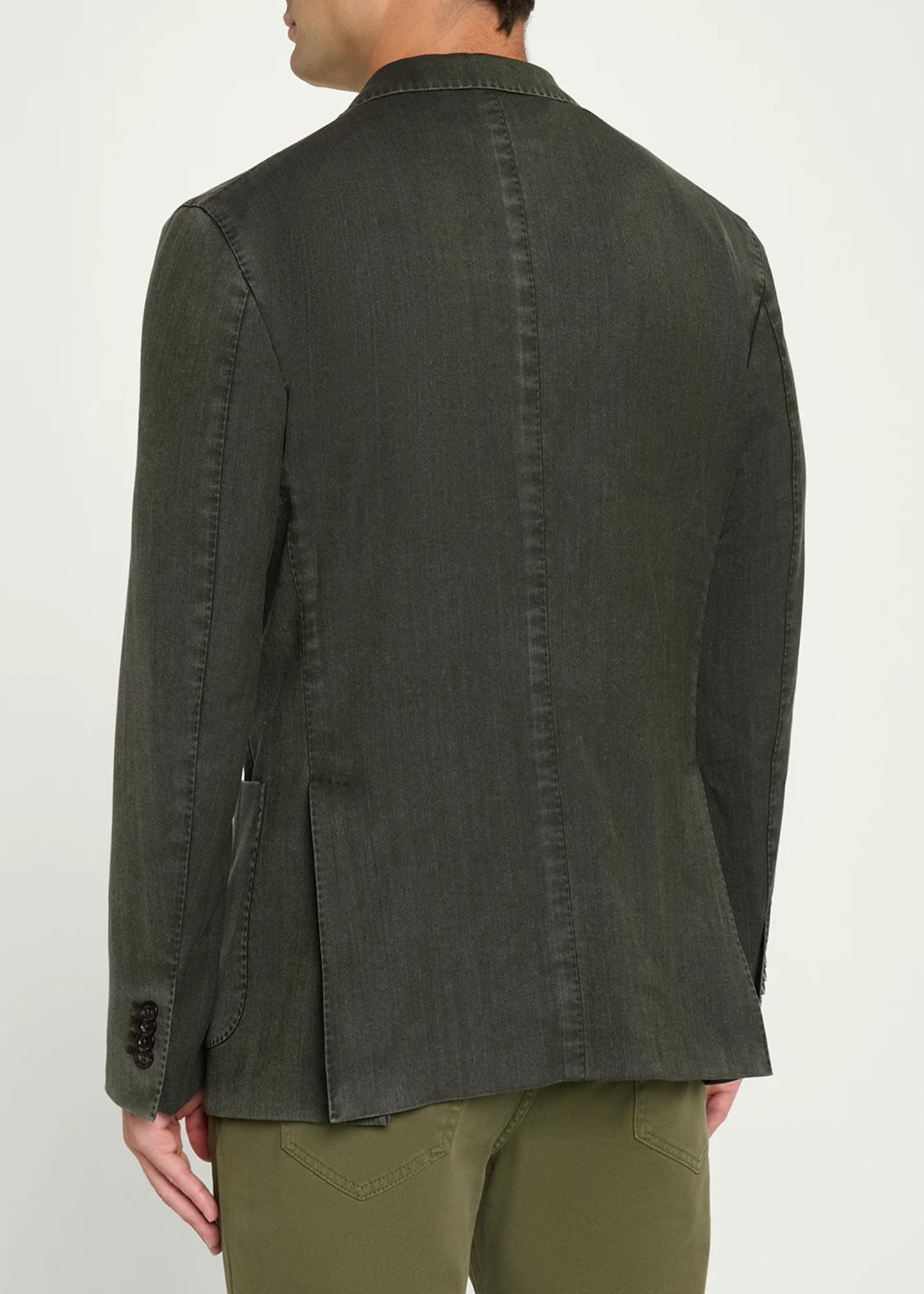 BOGLIOLI CALAIS テーラードジャケット シルクウール サイドベンツ Boglioli Wool Denim Blazer - Bergdorf Goodman