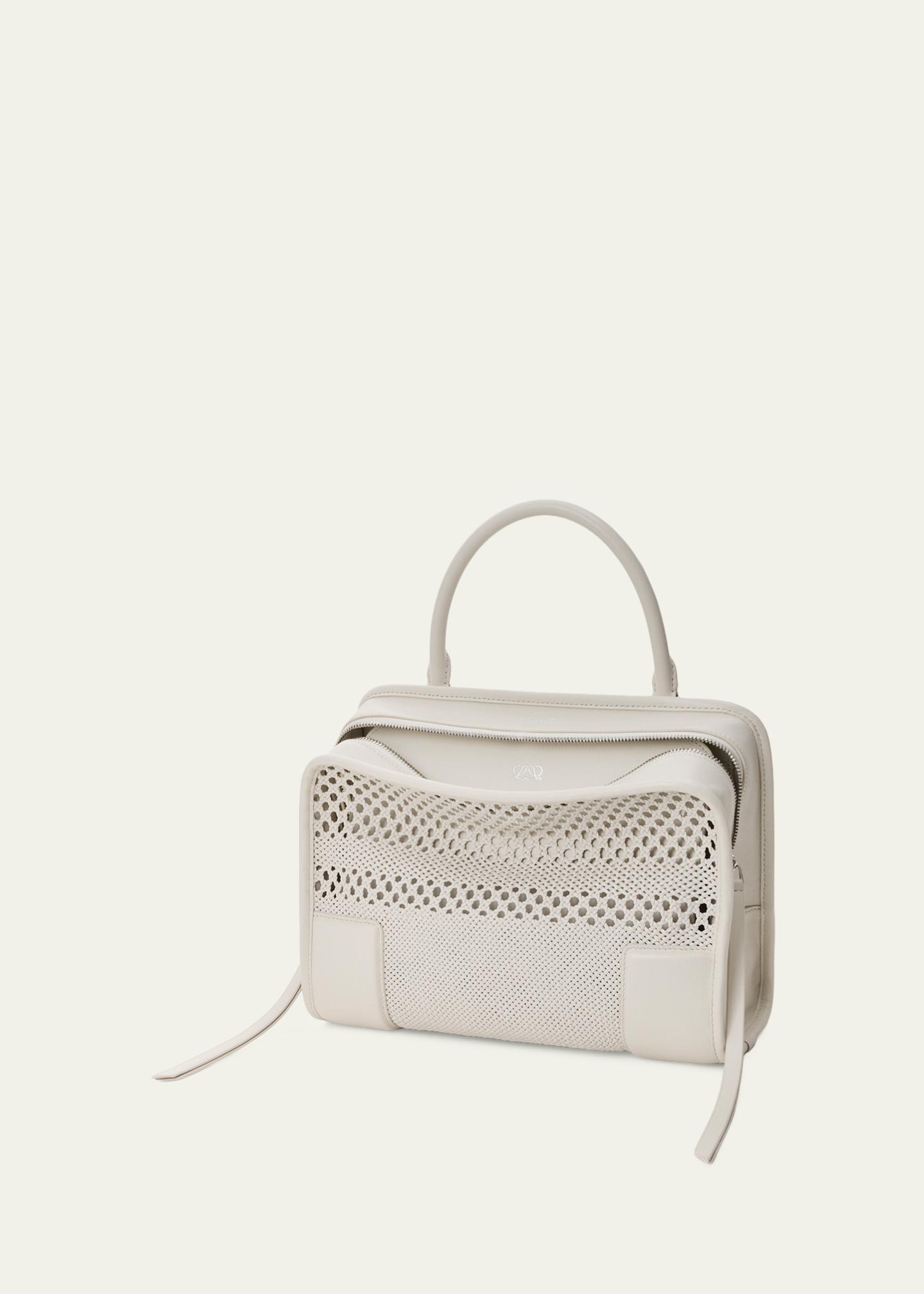 Loewe Amazona 180 Medium Woven Leather Top-Handle Bag - Bergdorf